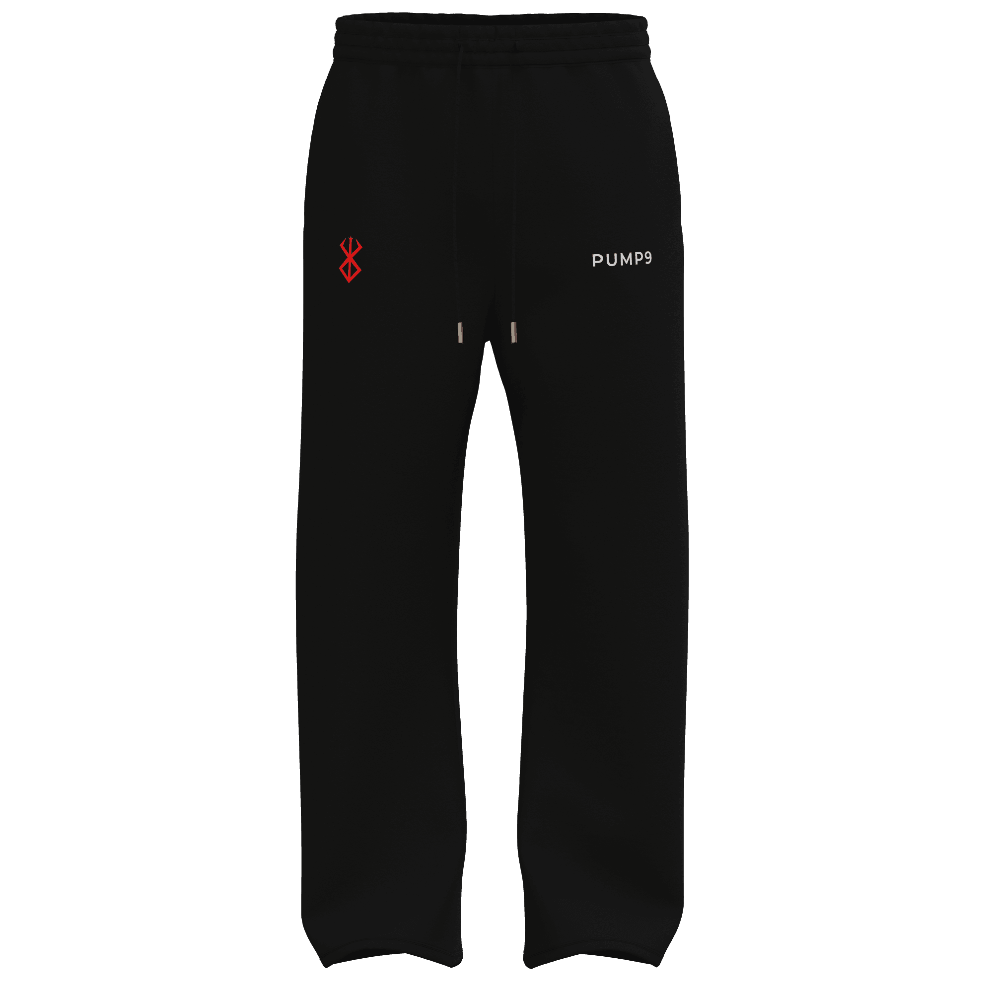 BERSERK Siyah Baggy Düz Paça Eşofman Altı 