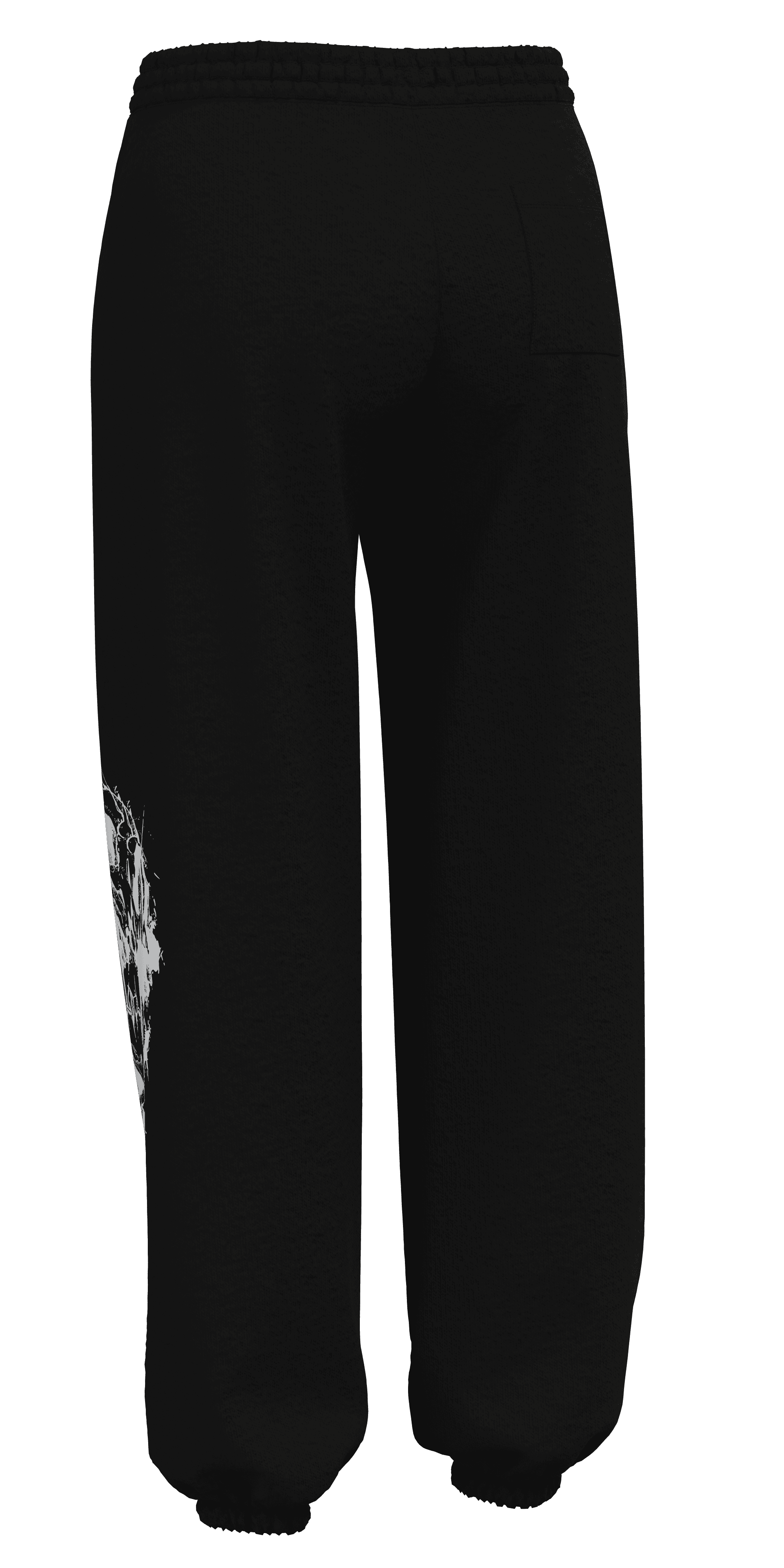 PUMP9 SKULL Siyah Baggy Lastikli Paça Eşofman 