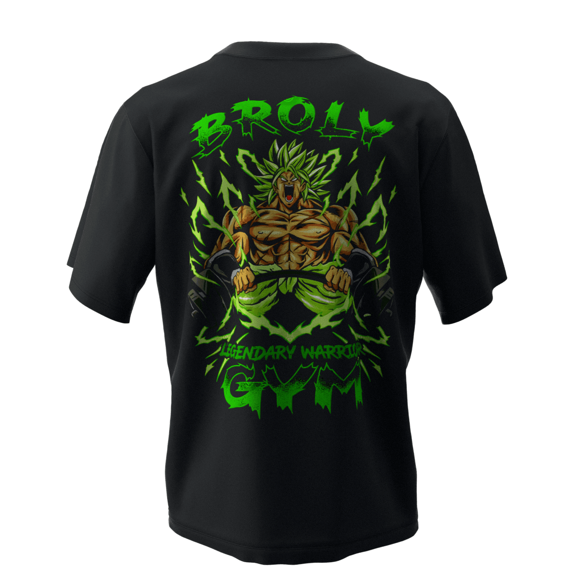 BROLY Siyah Oversize Kalıp T-Shirt