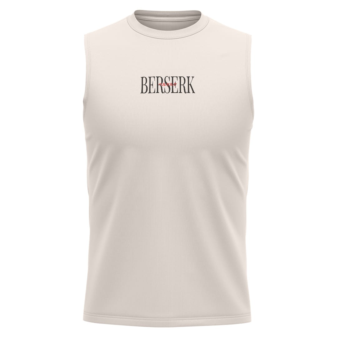 BERSERK Kırık Beyaz Regular Fit Sleeveless T-Shirt