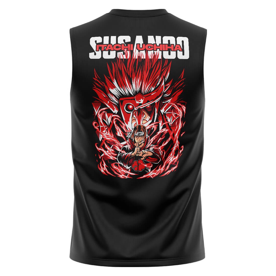 SUSANOO Siyah Regular Fit Sleeveless T-Shirt