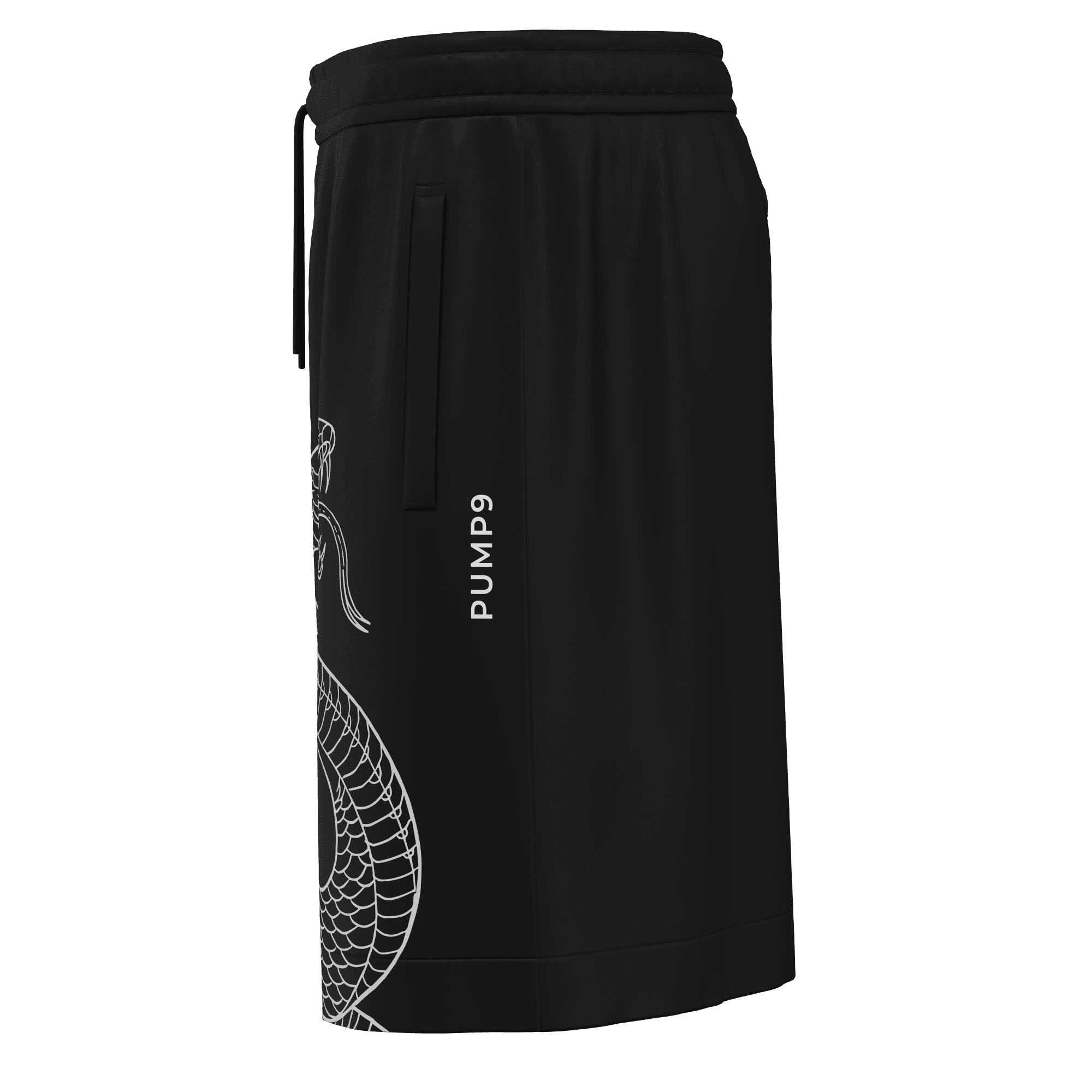 PUMP9 SNAKE Siyah Regular Fit Şort