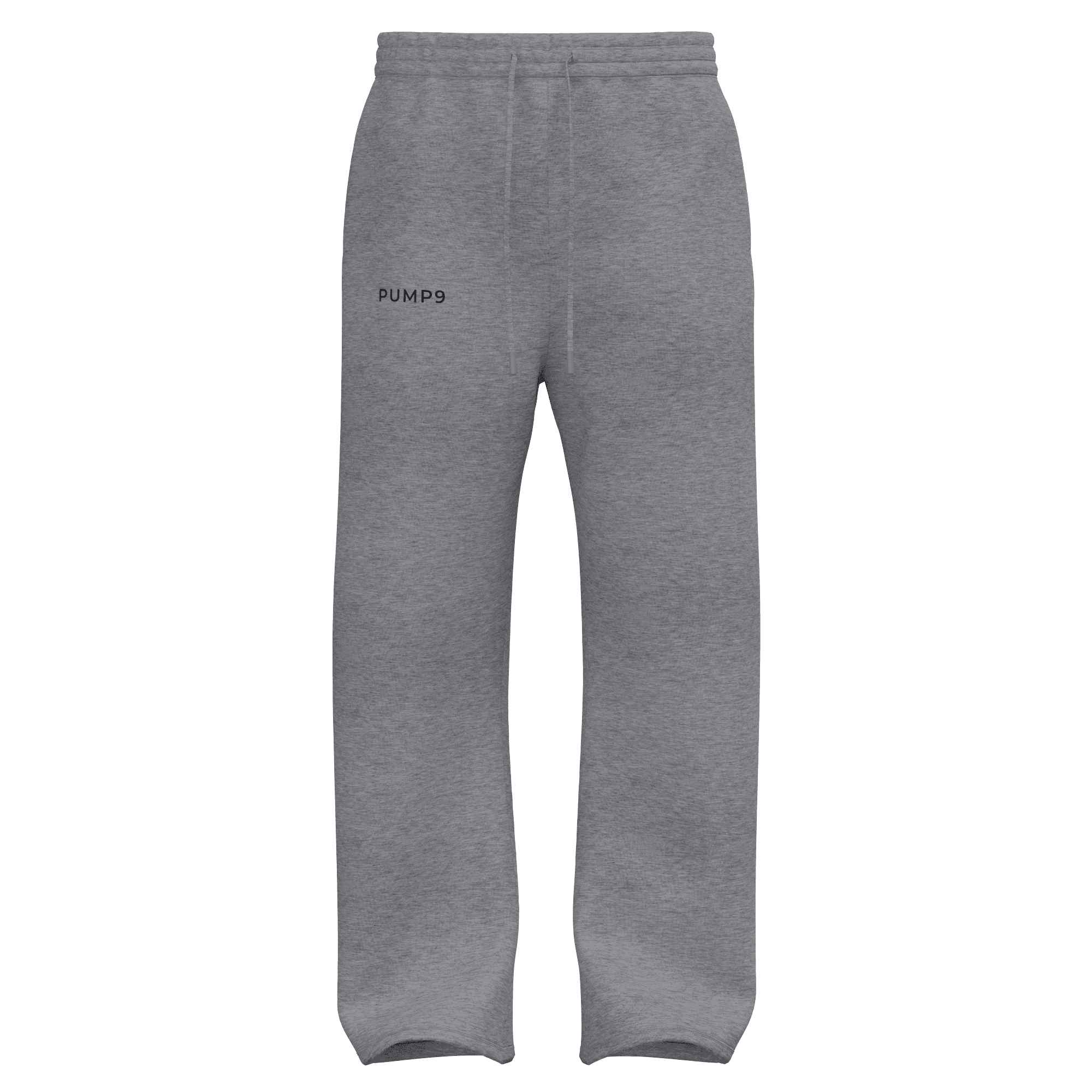 PUMP9 Gri Baggy Düz Paça Eşofman Altı