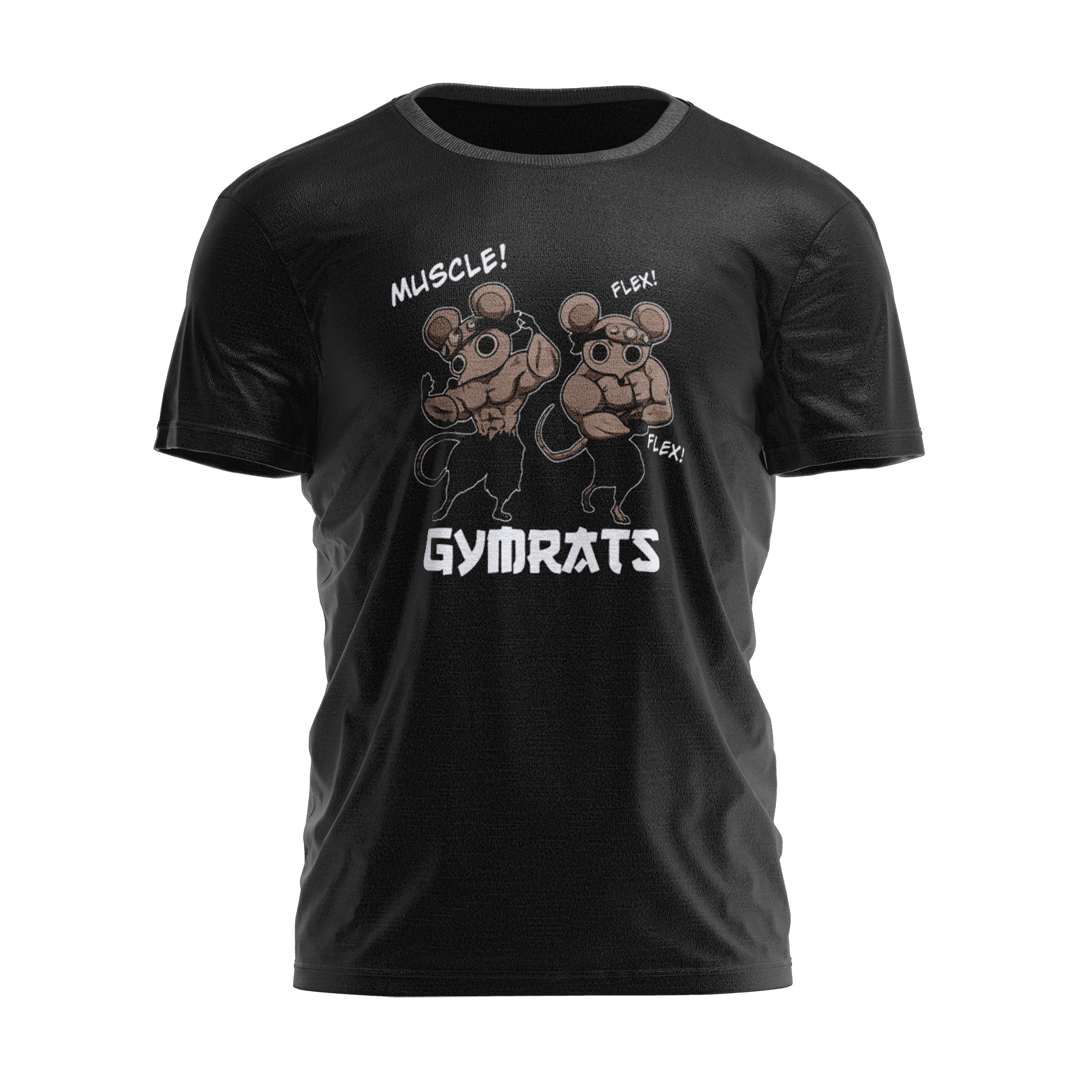 GYMRATS Siyah Regular Fit T-Shirt