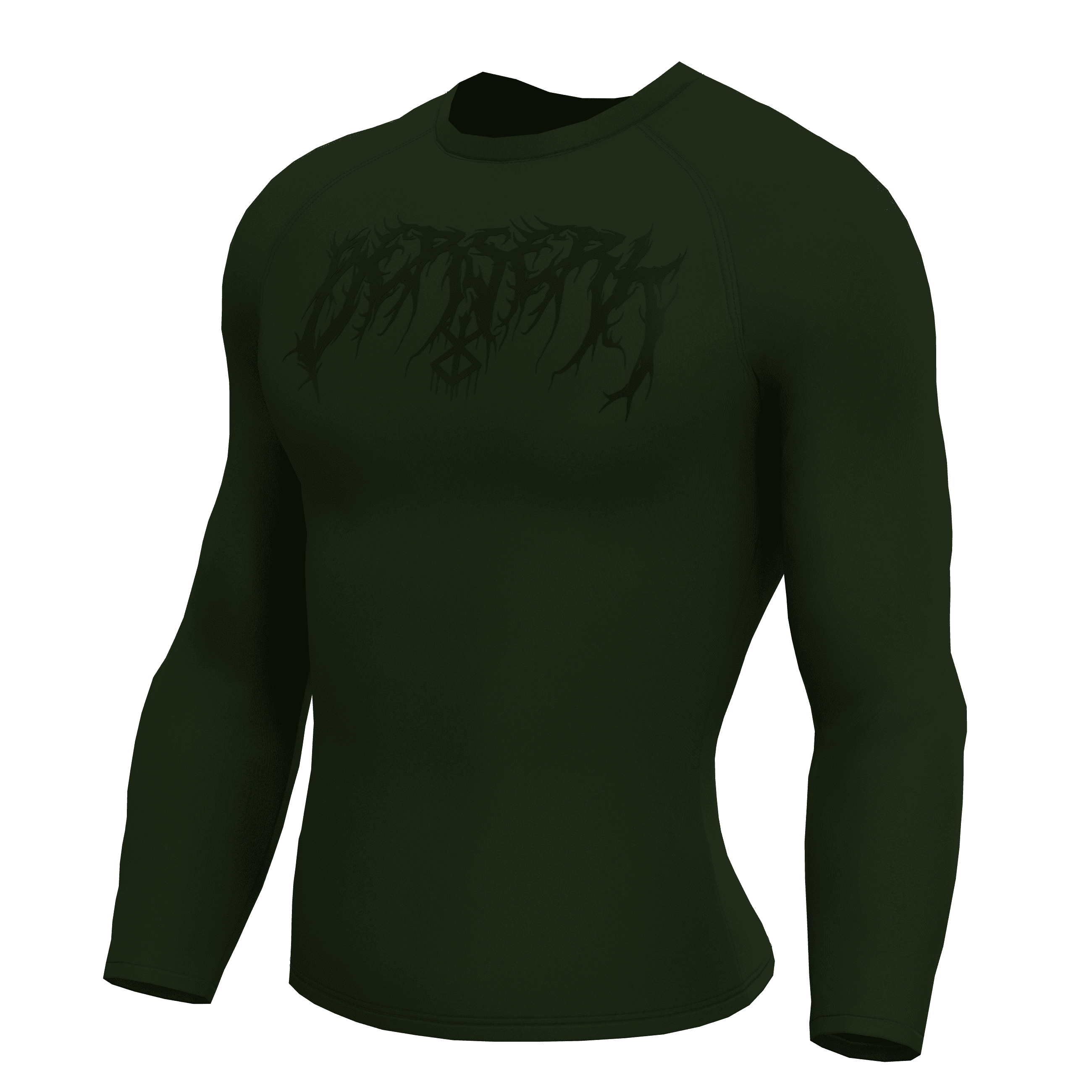 BERSERK Haki Yeşili Long Sleeve Compression T-Shirt