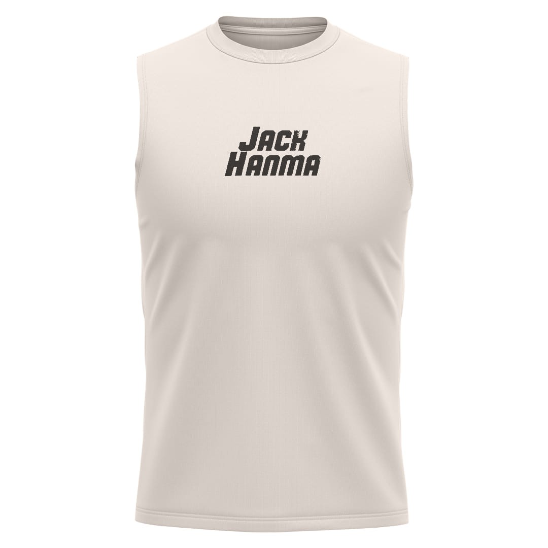 JACK HANMA Kırık Beyaz Regular Fit Sleeveless T-Shirt