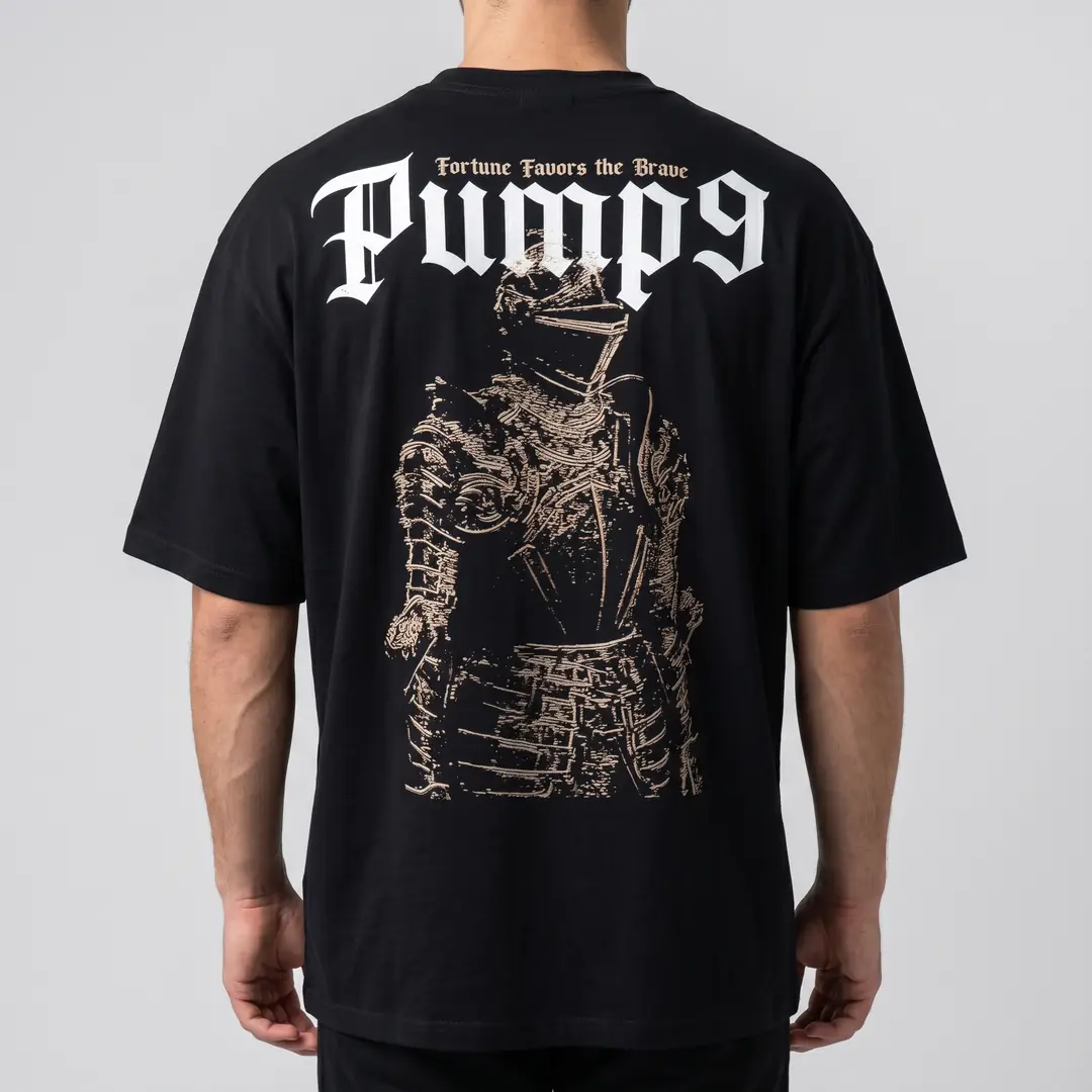 PUMP9® - Siyah Oversize T-Shirt