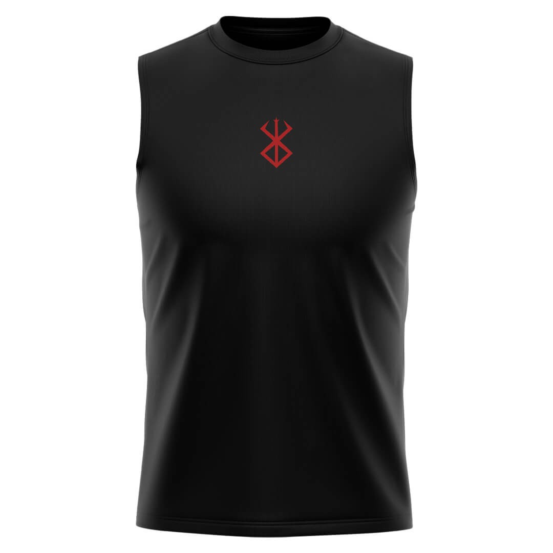 BERSERK Siyah Regular Fit Sleeveless T-Shirt