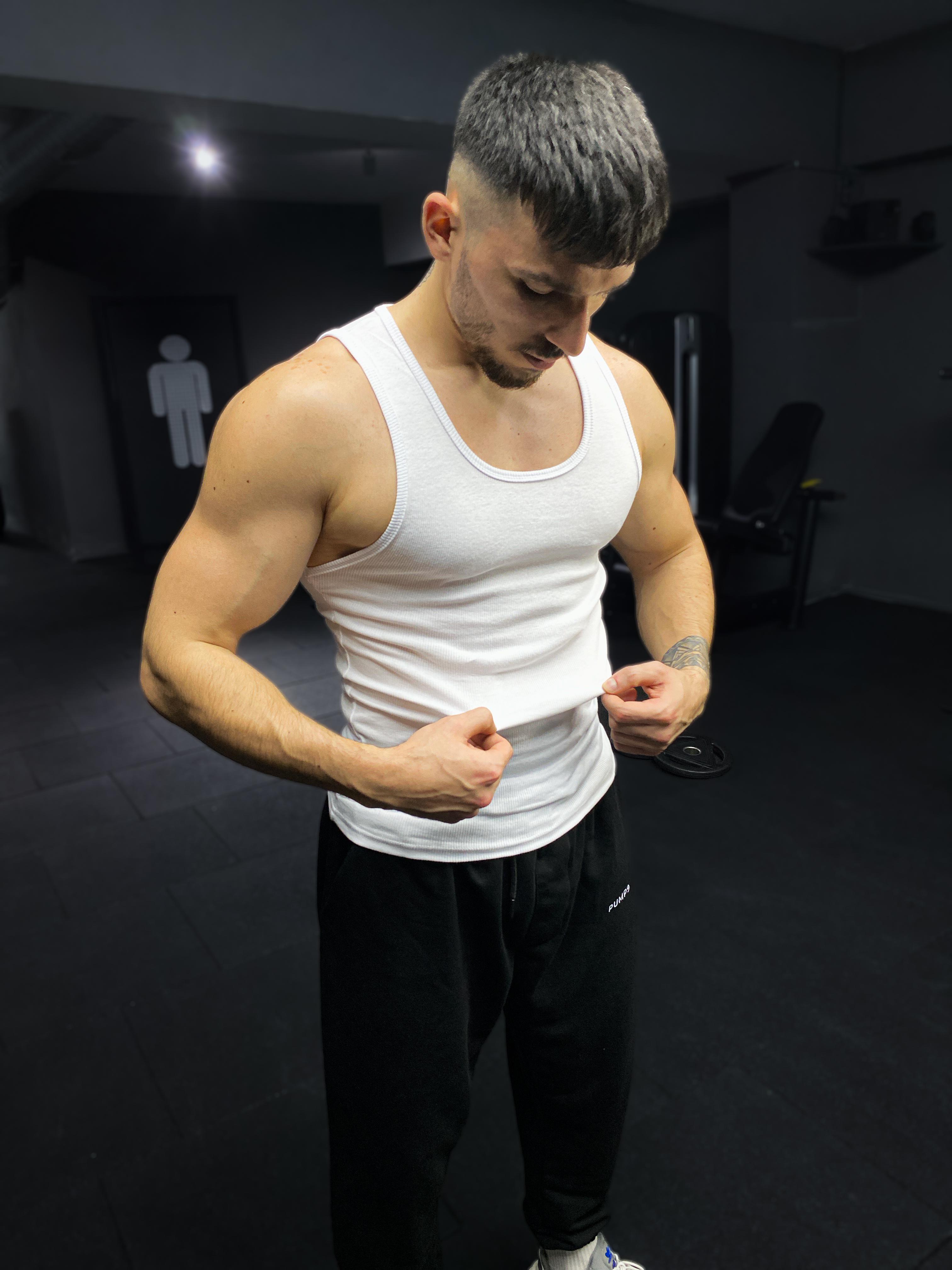 PUMP9 3'lü Beyaz Fitilli Atlet Paketi 