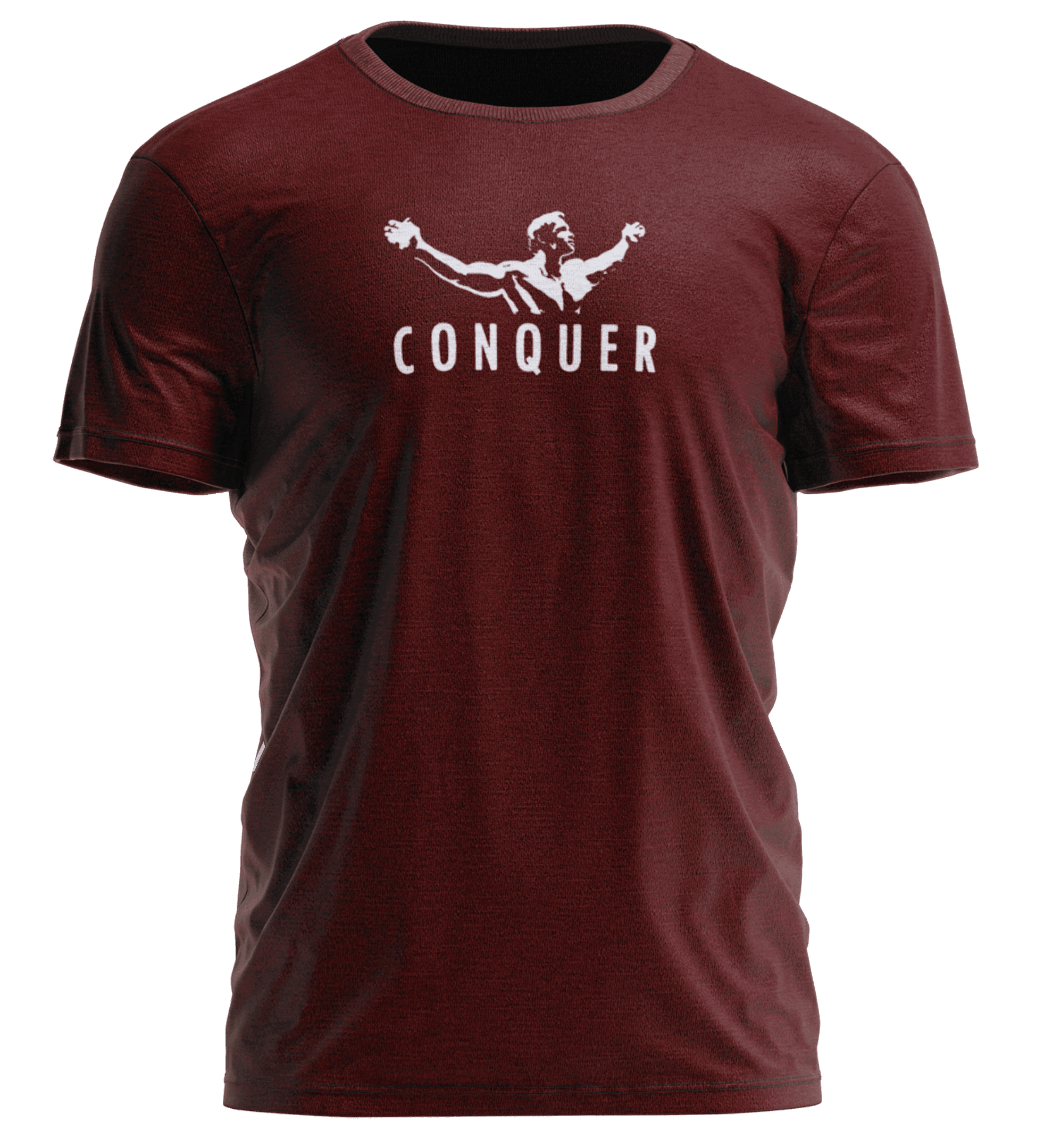 CONQUER Bordo Regular Fit T-Shirt 