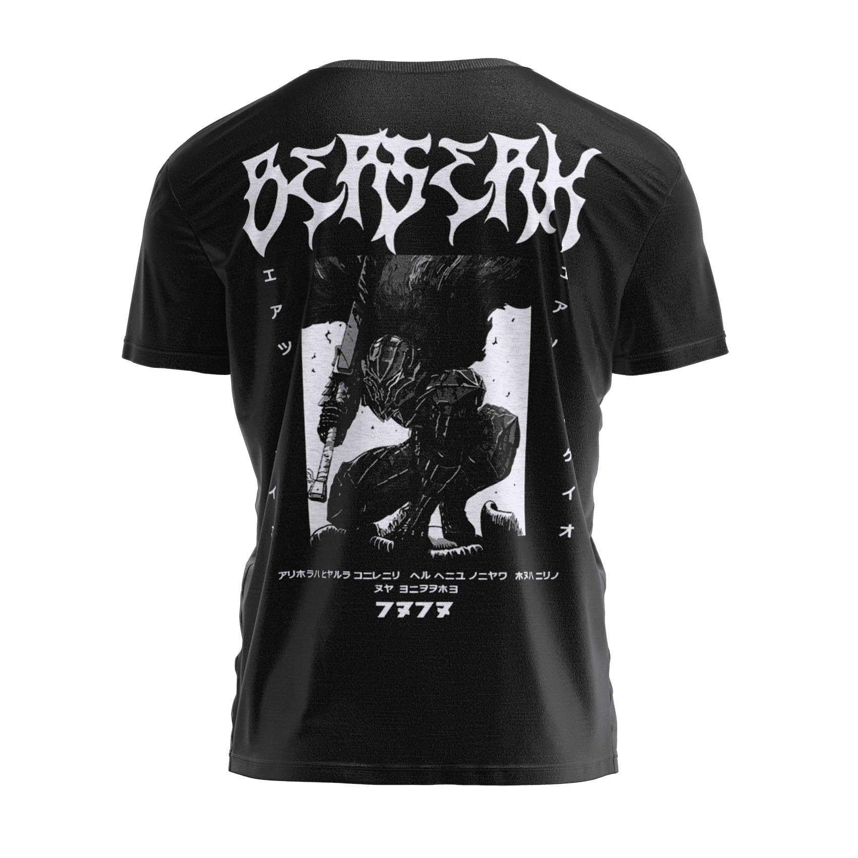 BERSERK Siyah Regular Fit T-Shirt