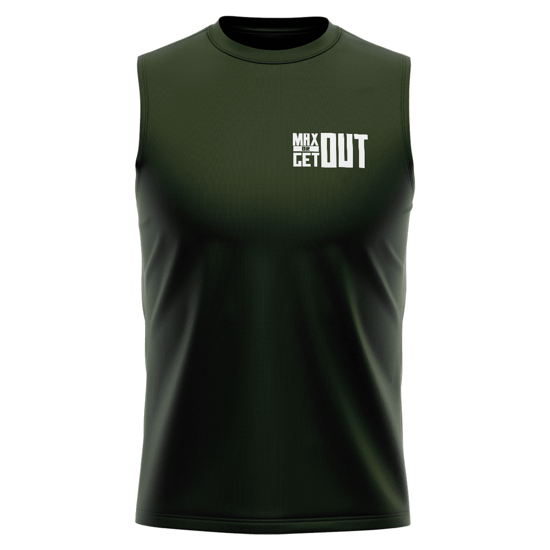 MAXOUT Haki Yeşili Regular Fit Sleeveless T-Shirt