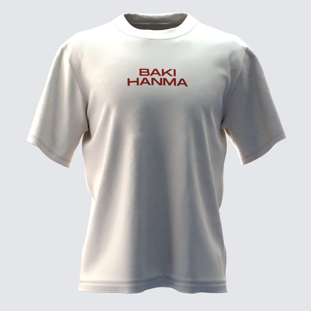 BAKI Kırık Beyaz Oversize T-Shirt