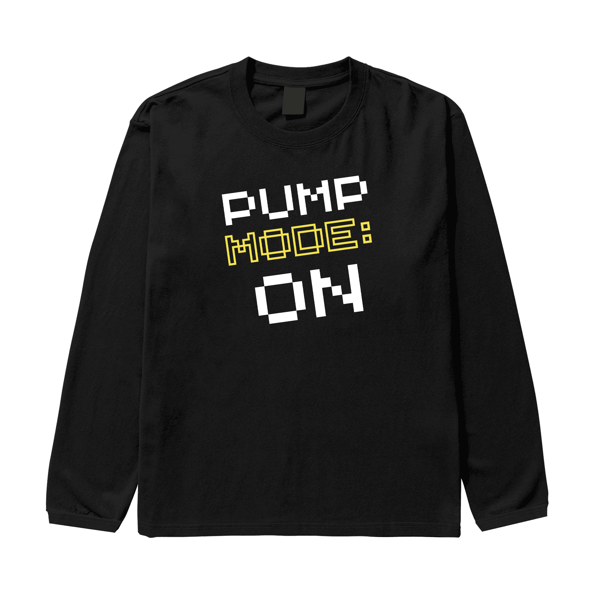 PUMPMODE Siyah Oversize Long Sleeve T-Shirt