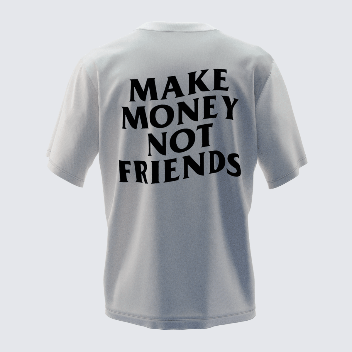 MAKEMONEY Kırık Beyaz Oversize T-Shirt