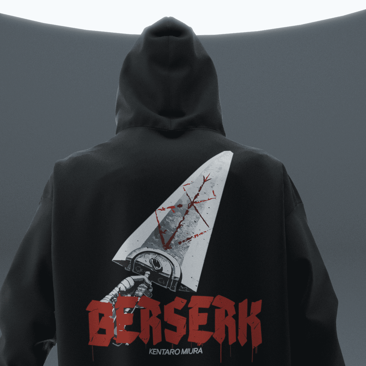 BERSERK Siyah Oversize Hoodie