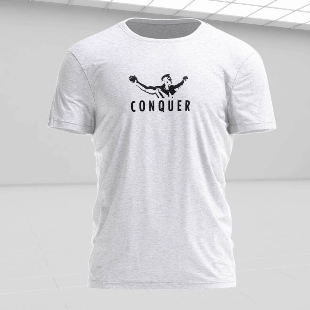 CONQUER Beyaz Regular Fit T-Shirt