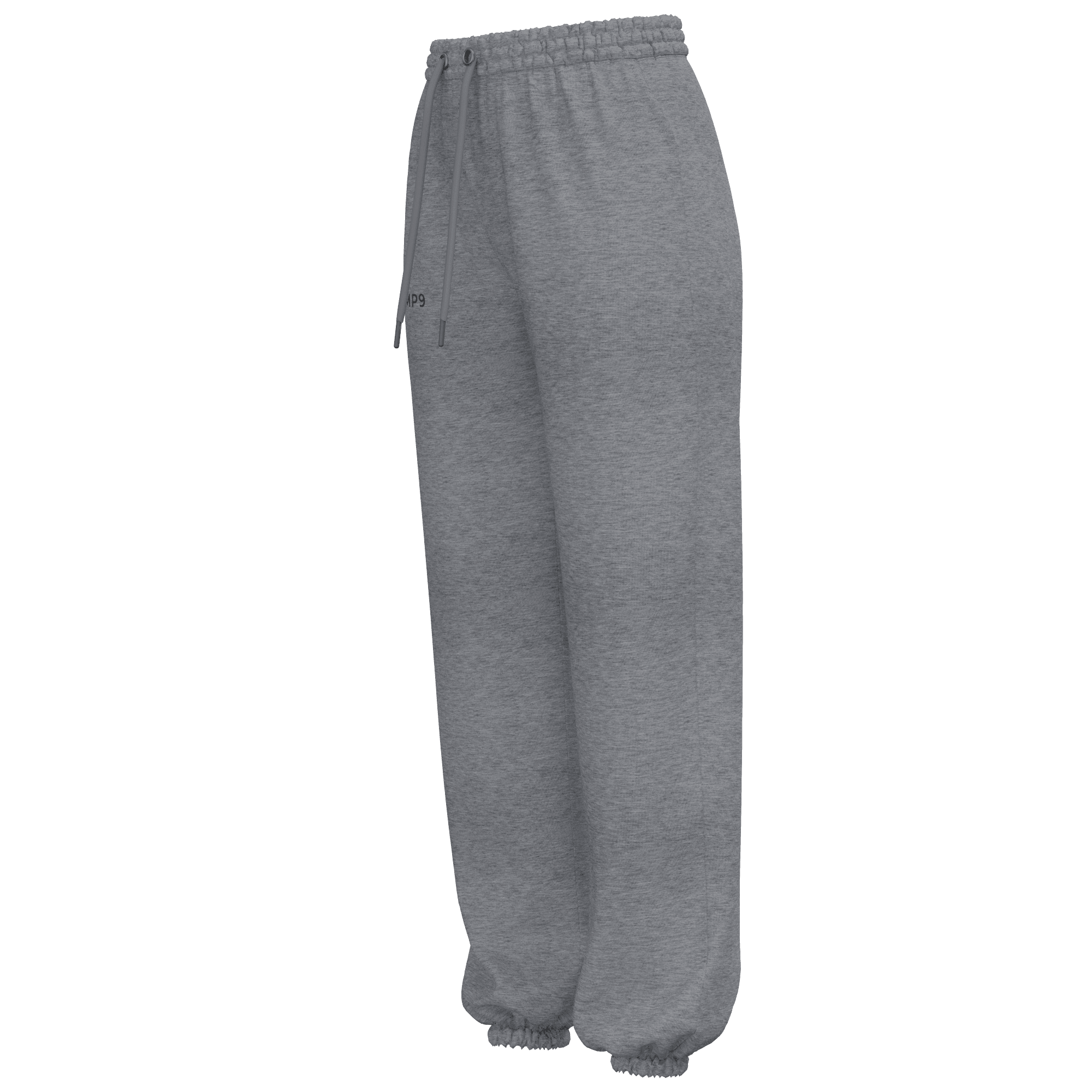 PUMP9 Gri Baggy Lastikli Paça Eşofman