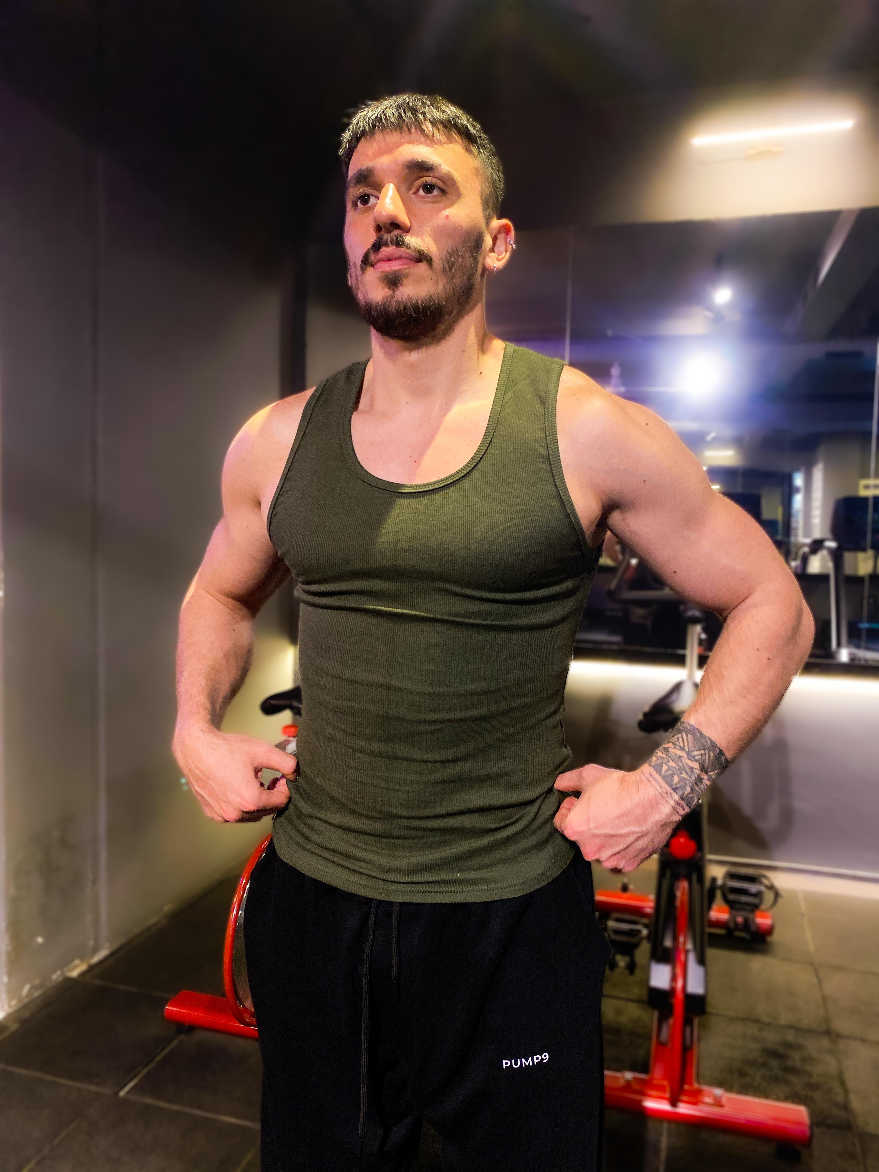 PUMP9 Haki Yeşili 3'lü Fitilli Atlet Paketi