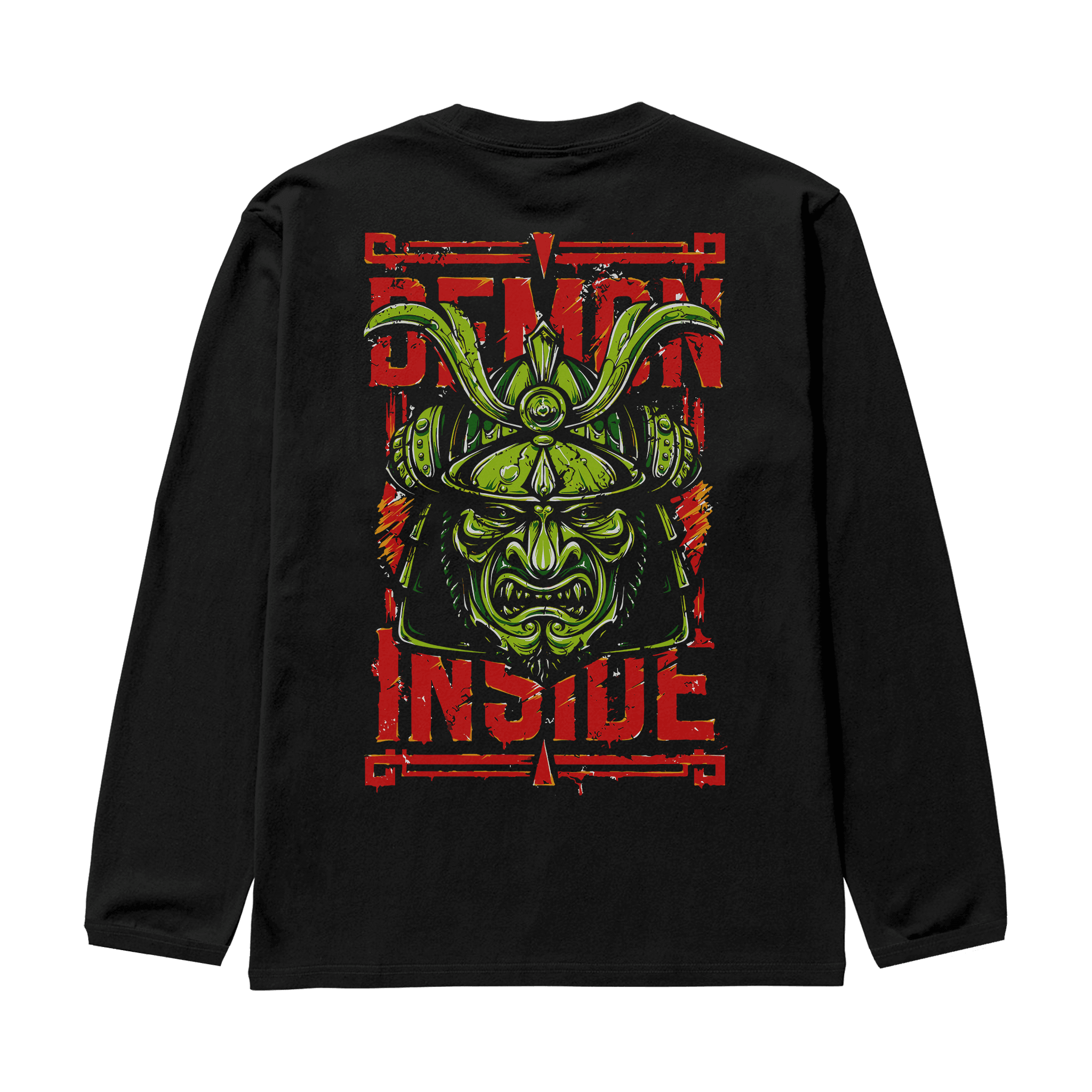 DEMONINSIDE Siyah Oversize Long Sleeve T-Shirt