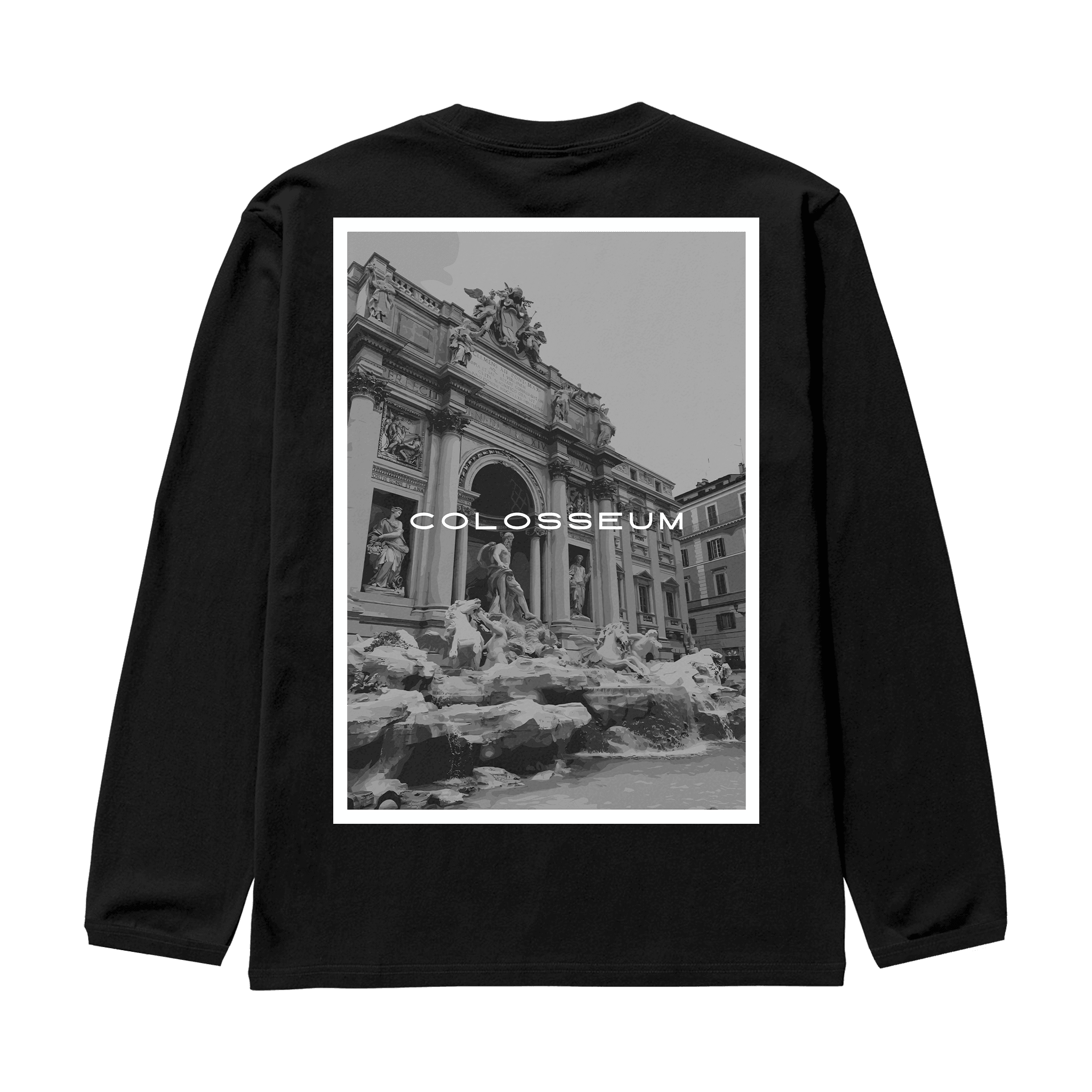 COLOSSEUM Siyah Oversize Long Sleeve T-Shirt