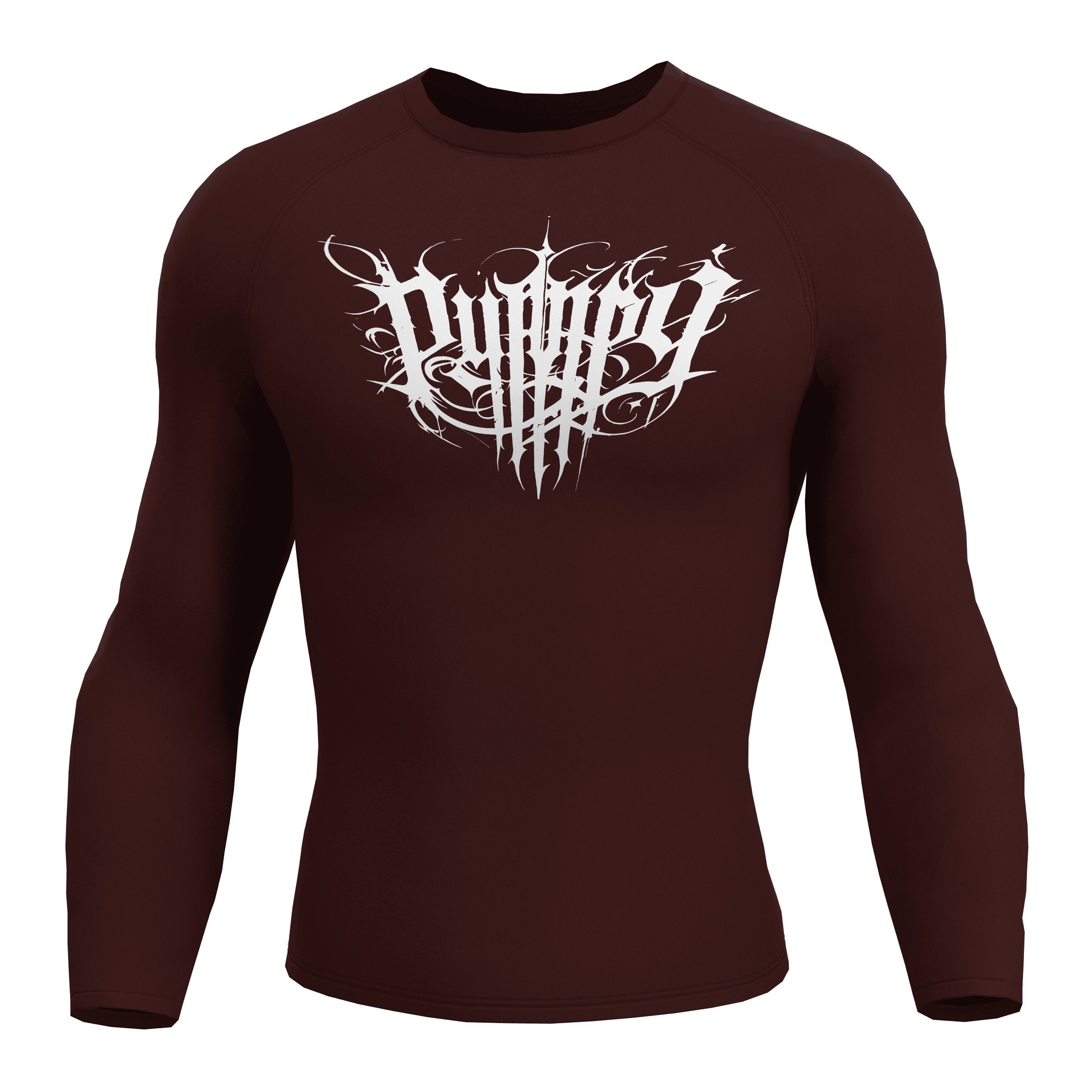 PUMP9 VORTEX Bordo Long Sleeve Compression T-Shirt