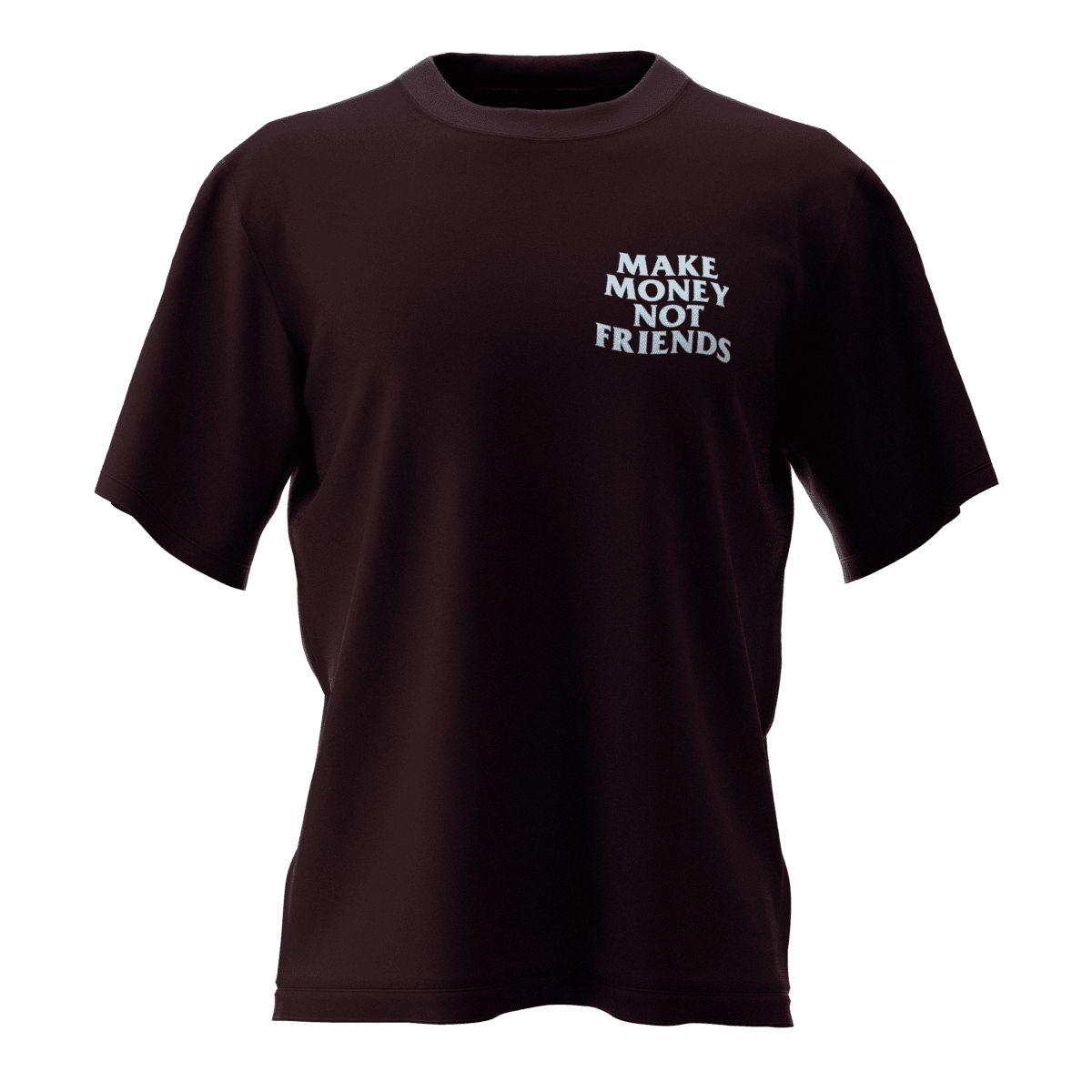 MAKEMONEY Bordo Oversize T-Shirt 