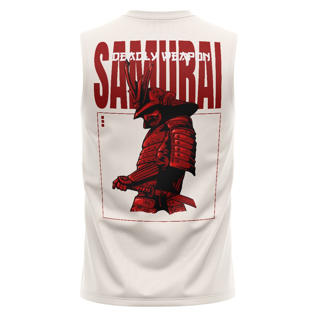 SAMURAI Kırık Beyaz Regular Fit Sleeveless T-Shirt