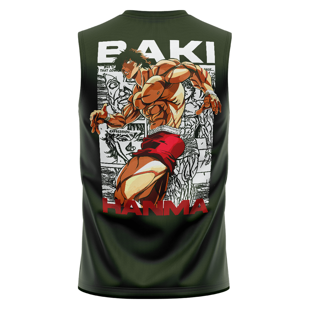 BAKI Haki Yeşili Regular Fit Sleeveless T-Shirt
