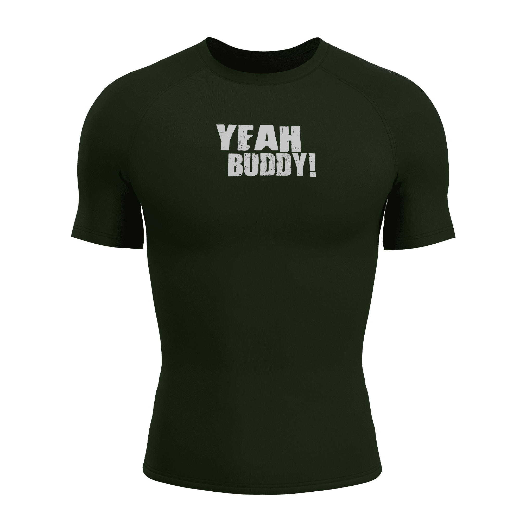 RONNIE Haki Yeşili Short Sleeve Compression T-Shirt