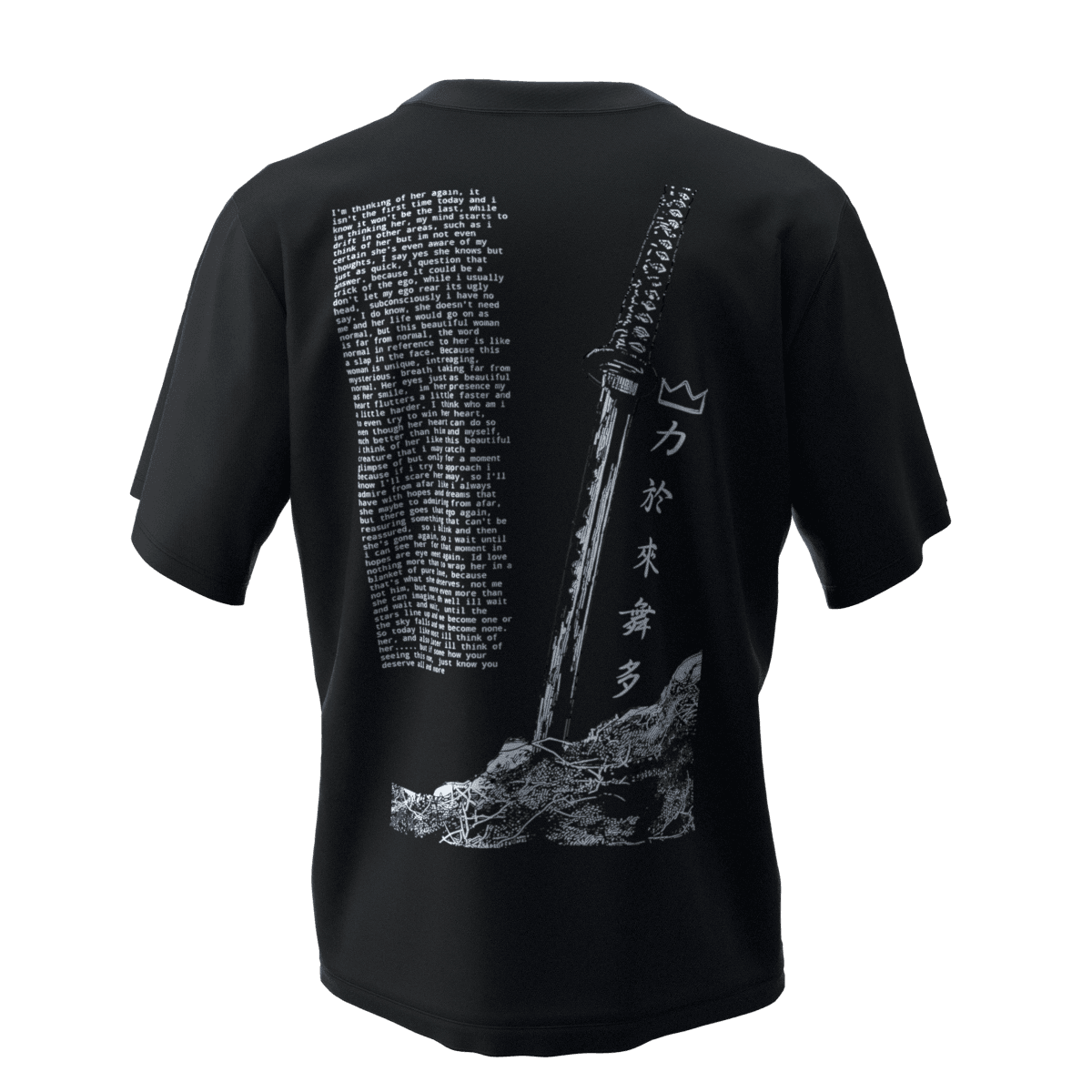 KATANA Siyah Oversize T-Shirt