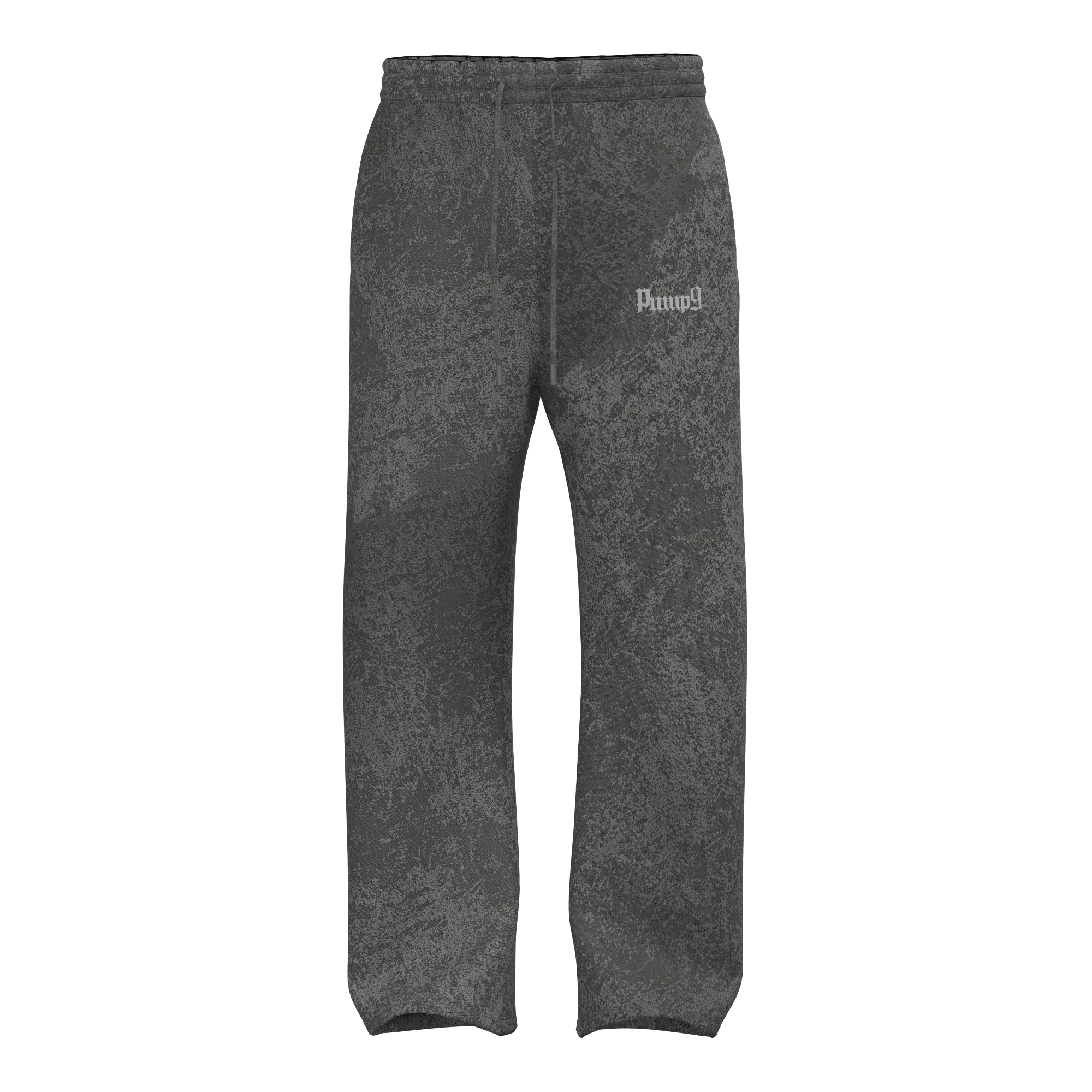 PUMP9 Silver Wash Baggy Düz Paça Eşofman