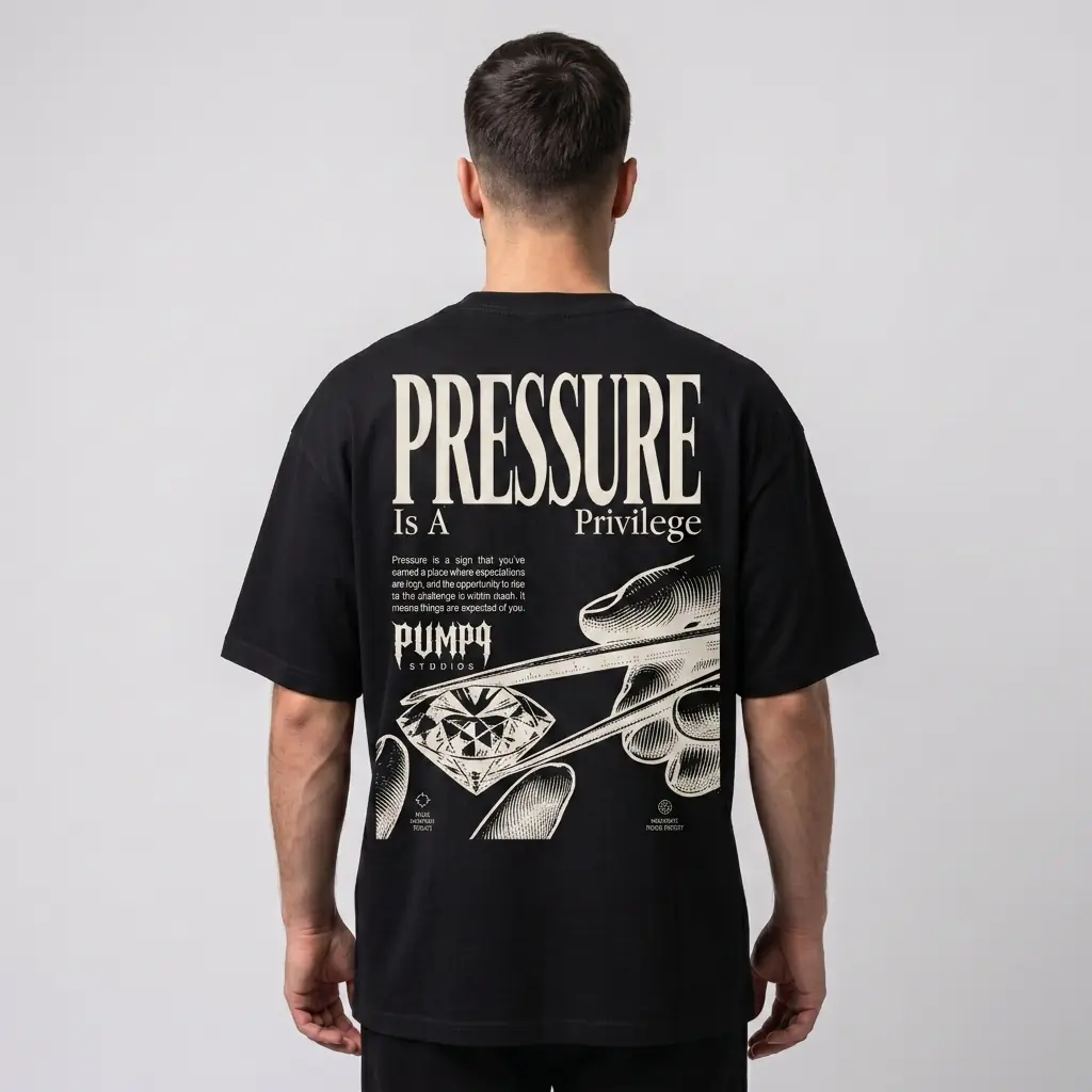 PUMP9® - Siyah Oversize T-Shirt