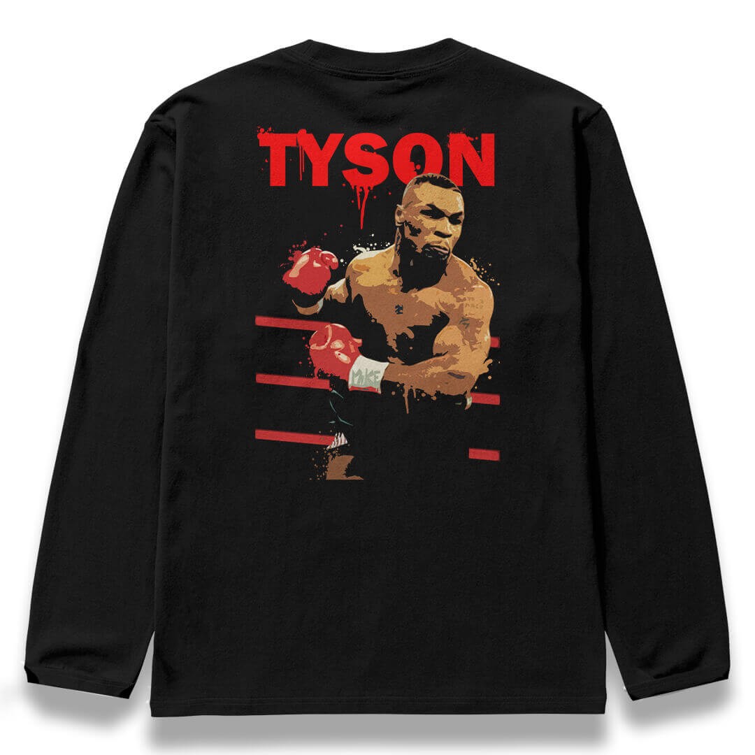 TYSON Siyah Oversize Kalıp Long Sleeve