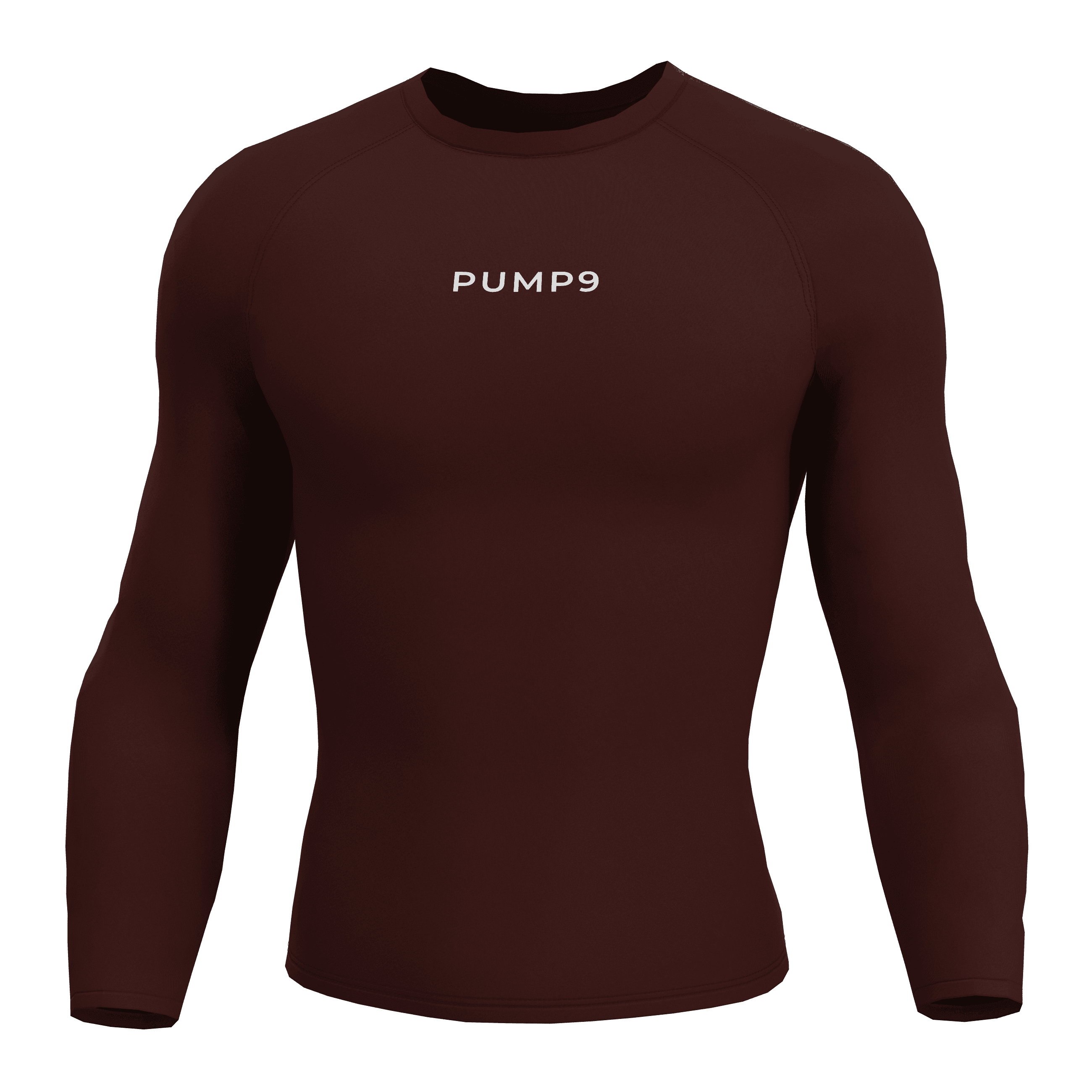 PUMP9 Bordo Long Sleeve Compression T-Shirt