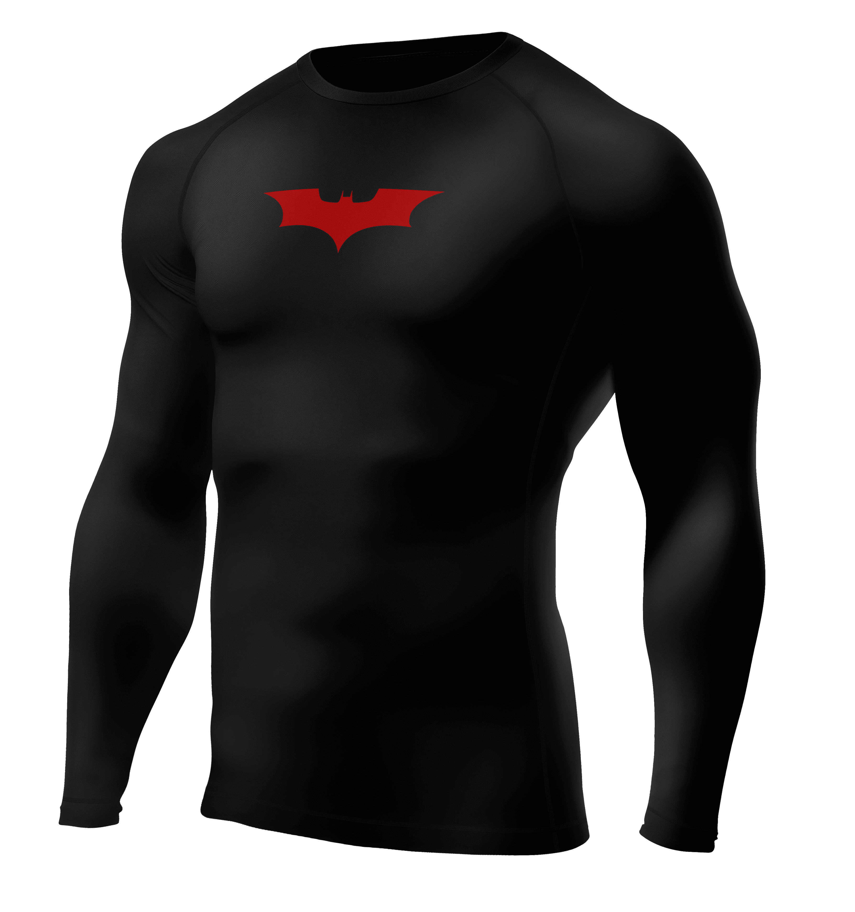 BATMAN RED Long Sleeve Compression T-Shirt