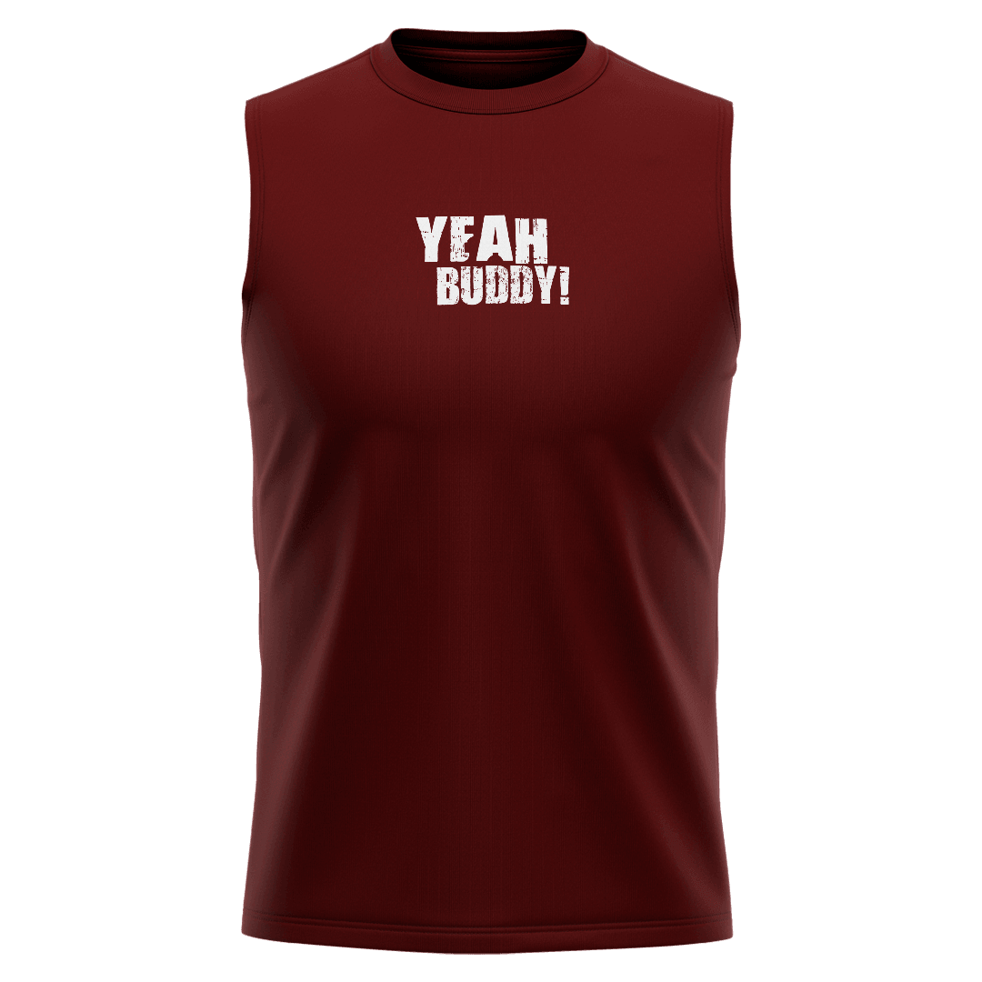 RONNIE Bordo Regular Fit Sleeveless T-Shirt 