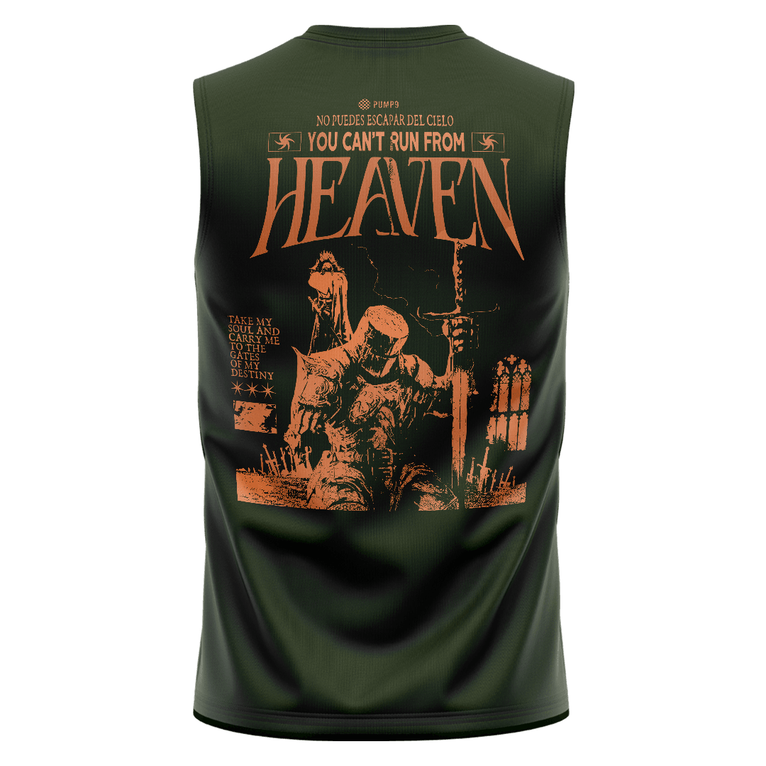 HEAVEN Haki Yeşili Regular Fit Sleeveless T-Shirt