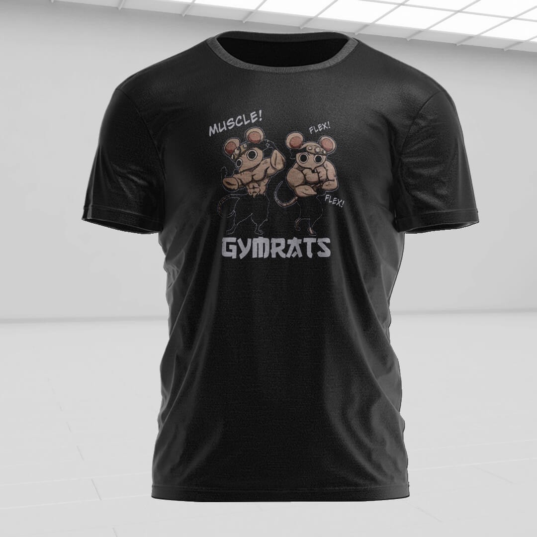 GYMRAT Siyah Regular Fit T-Shirt