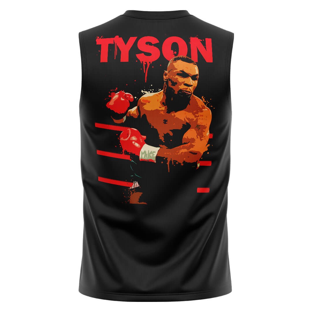 TYSON Siyah Regular Fit Sleeveless T-Shirt