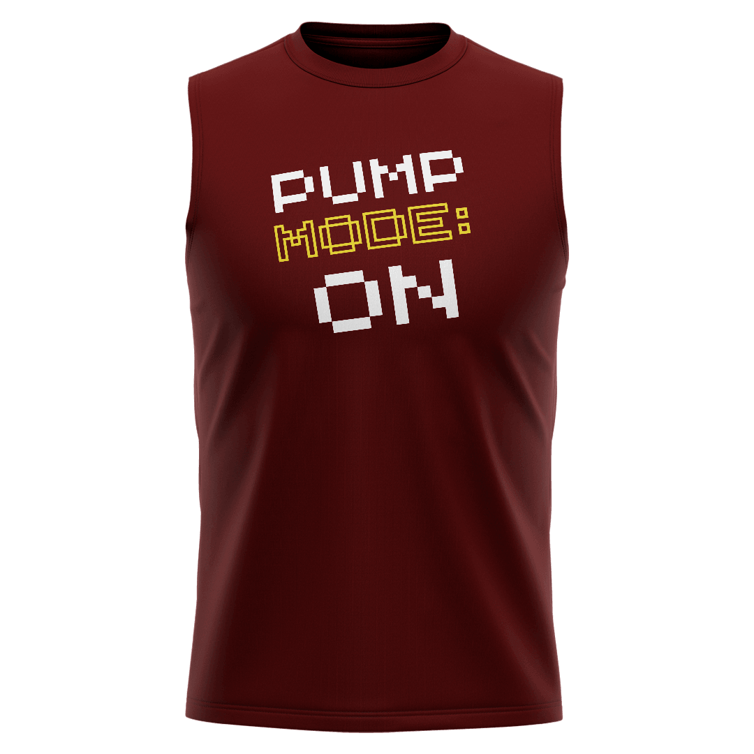 PUMPMODE Bordo Regular Fit Sleeveless T-Shirt 