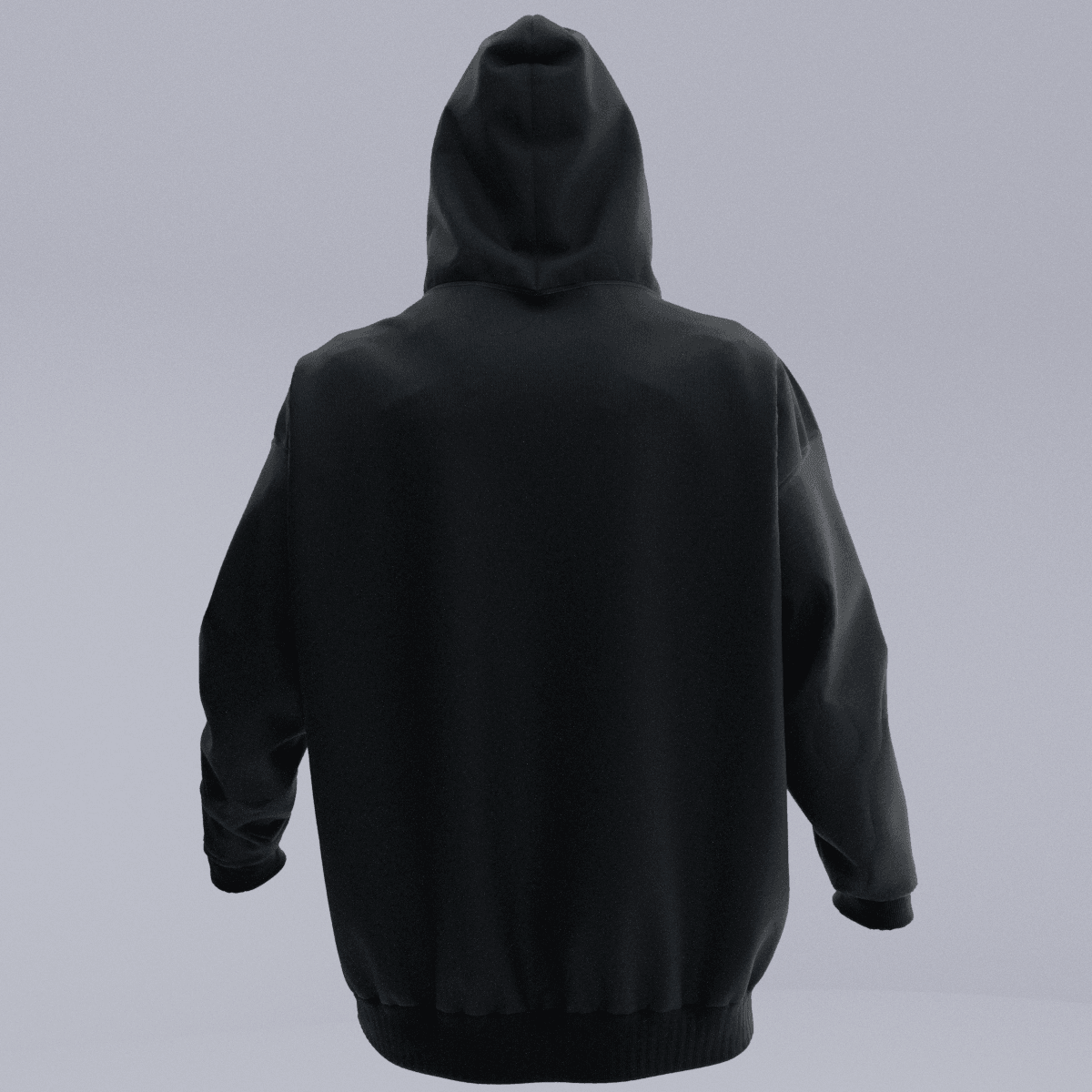 ALI Siyah Oversize Fit Hoodie