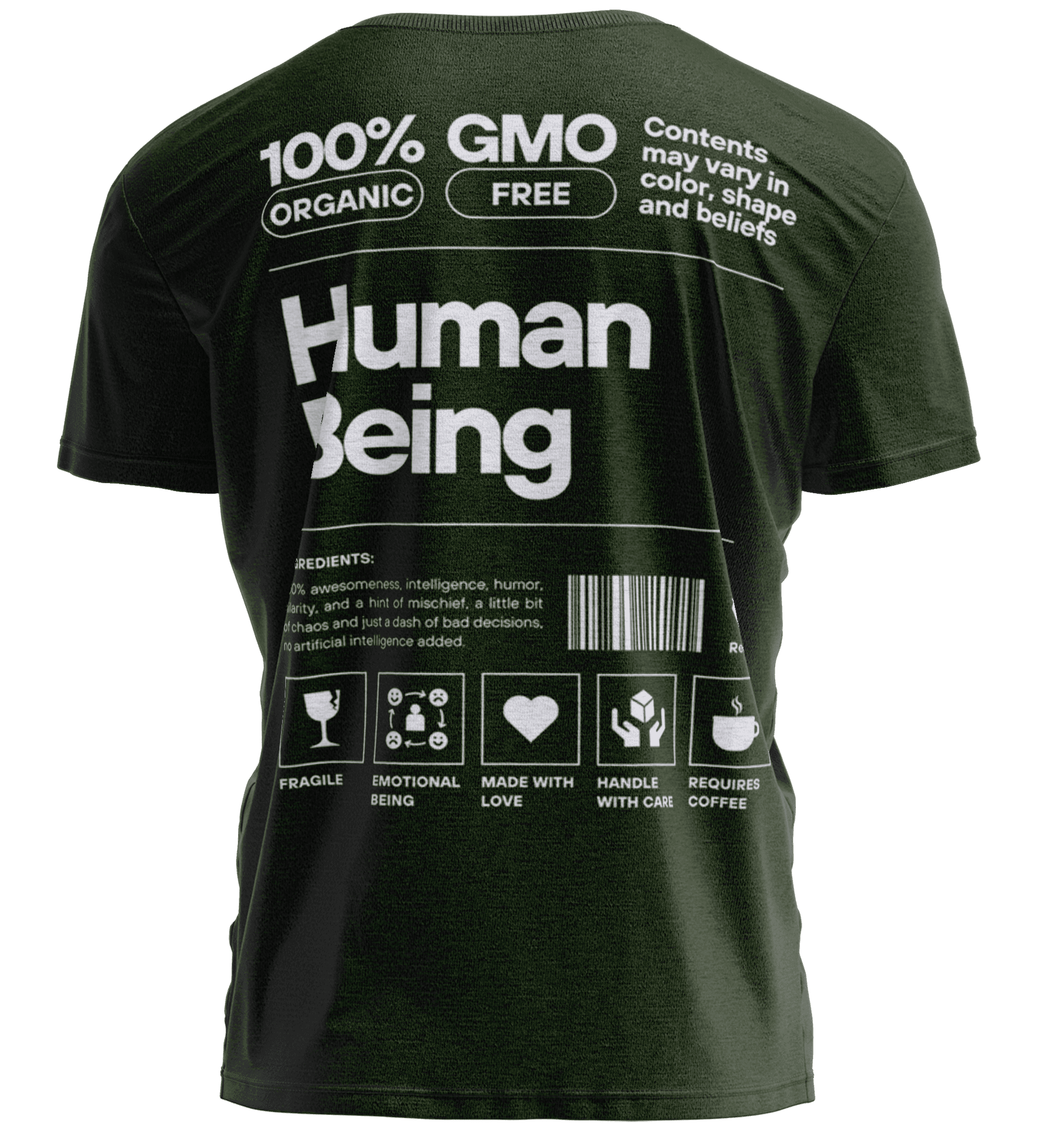HUMANBEING Haki Yeşili Regular Fit T-Shirt