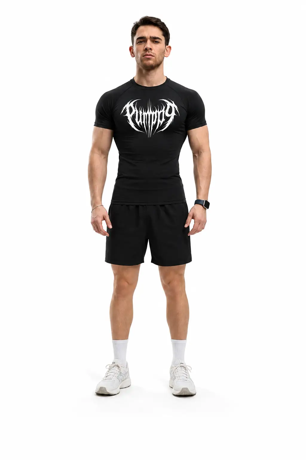 【KiBuNYA ShoooP】 PUMP9 VOID Siyah Short Sleeve Compression T-Shirt