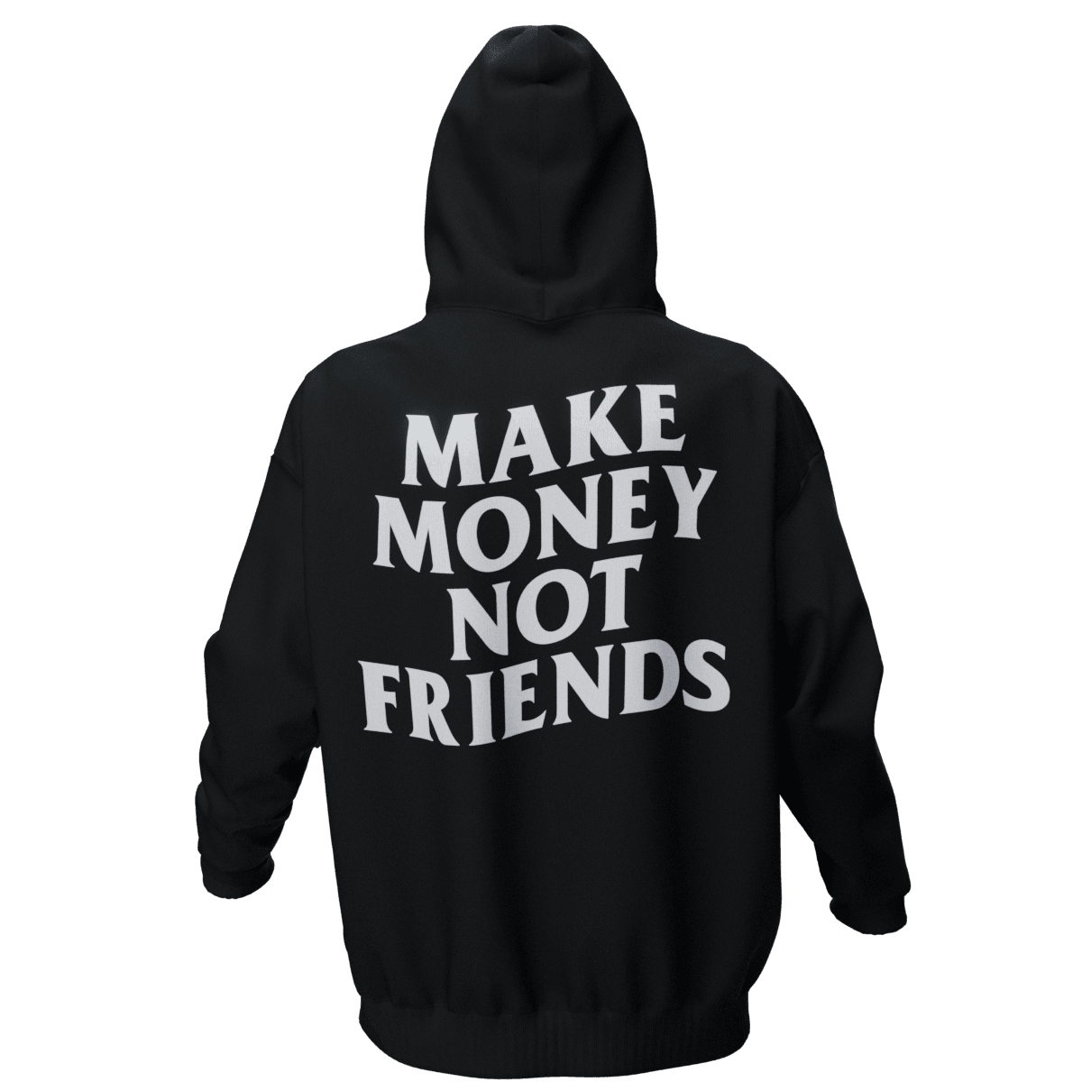 MAKEMONEY Siyah Oversize Hoodie