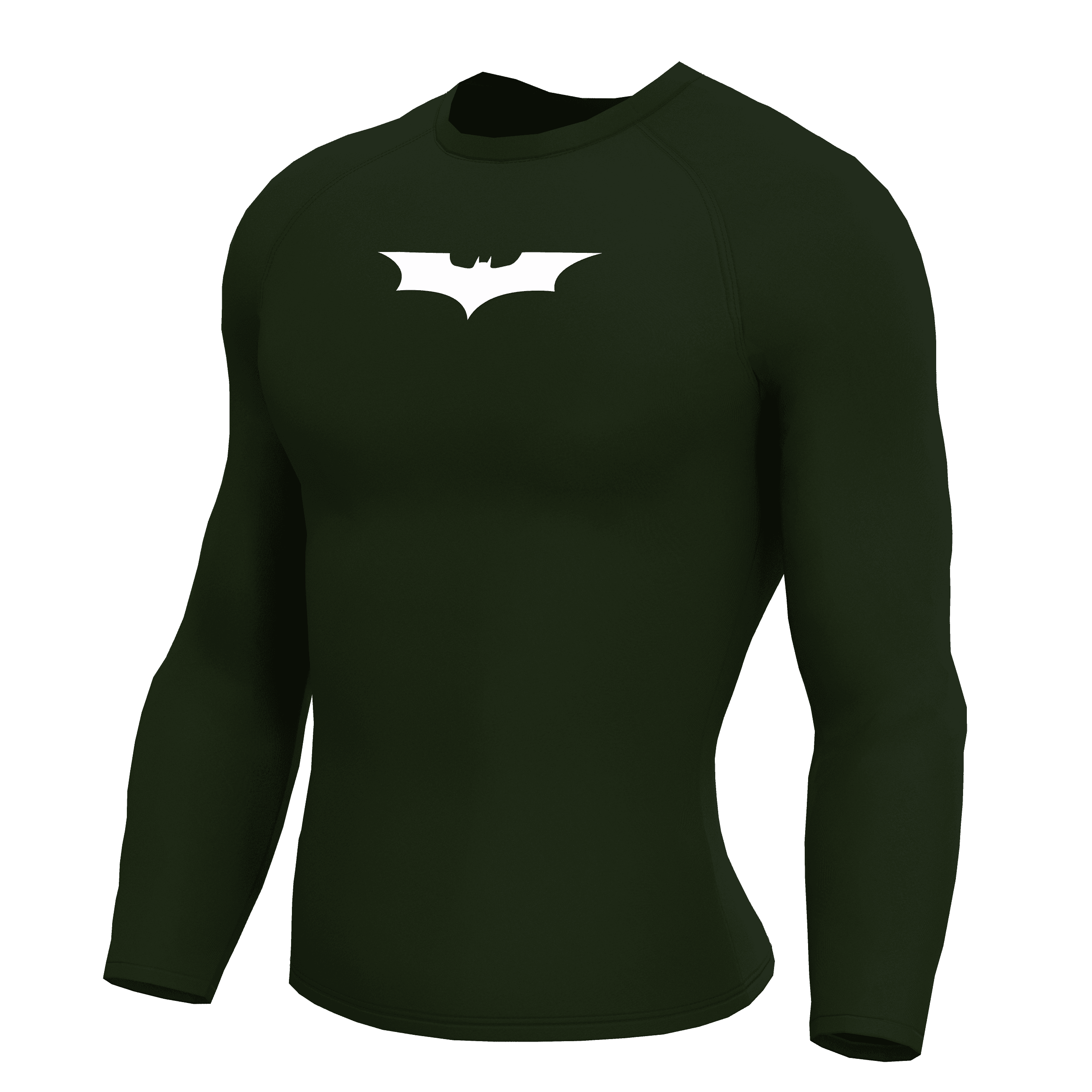BATMAN Haki Yeşili Long Sleeve Compression T-Shirt