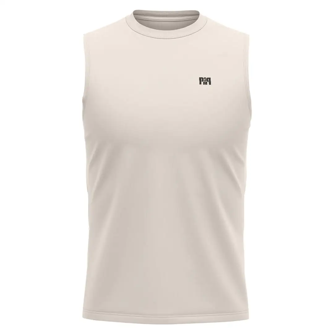 PUMP9 Kırık Beyaz Regular Fit Sleeveless T-Shirt