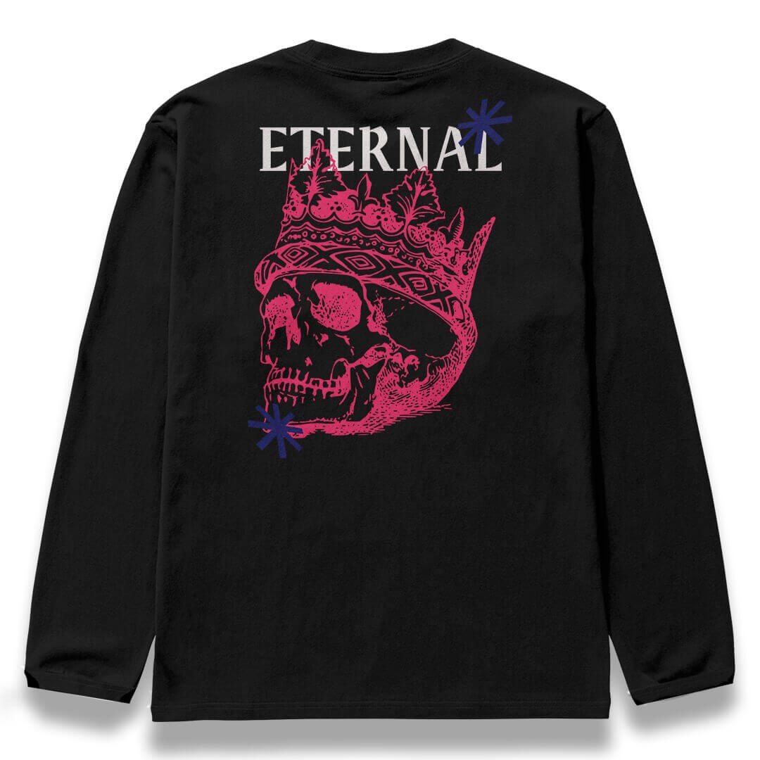 ETERNAL Siyah Oversize Kalıp Long Sleeve