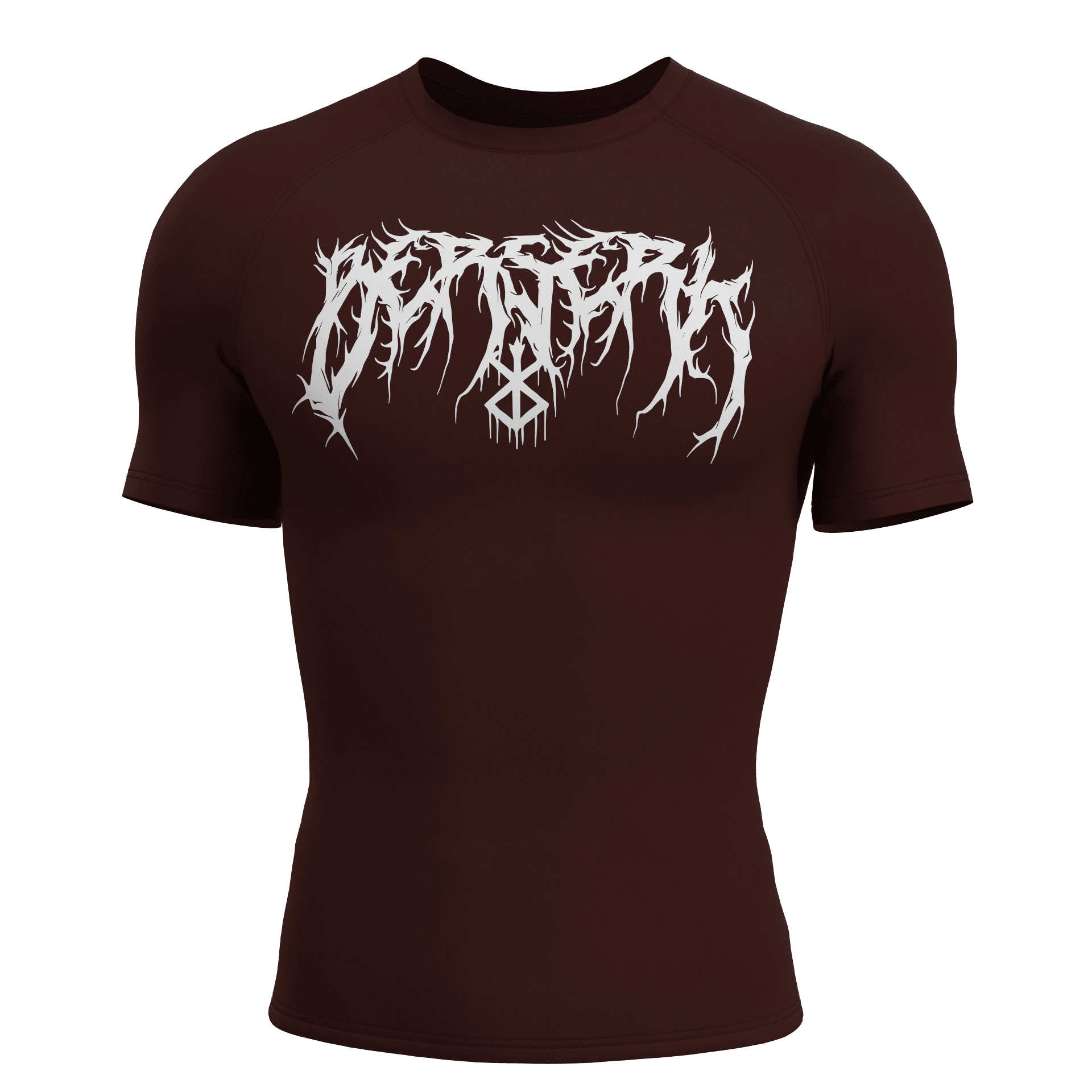 BERSERK Bordo Short Sleeve Compression T-Shirt