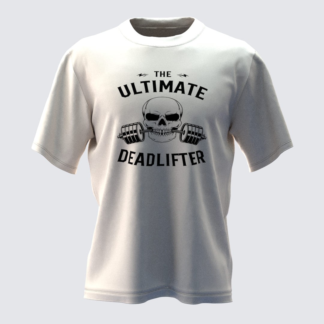 DEADLIFTER Kırık Beyaz Oversize T-Shirt